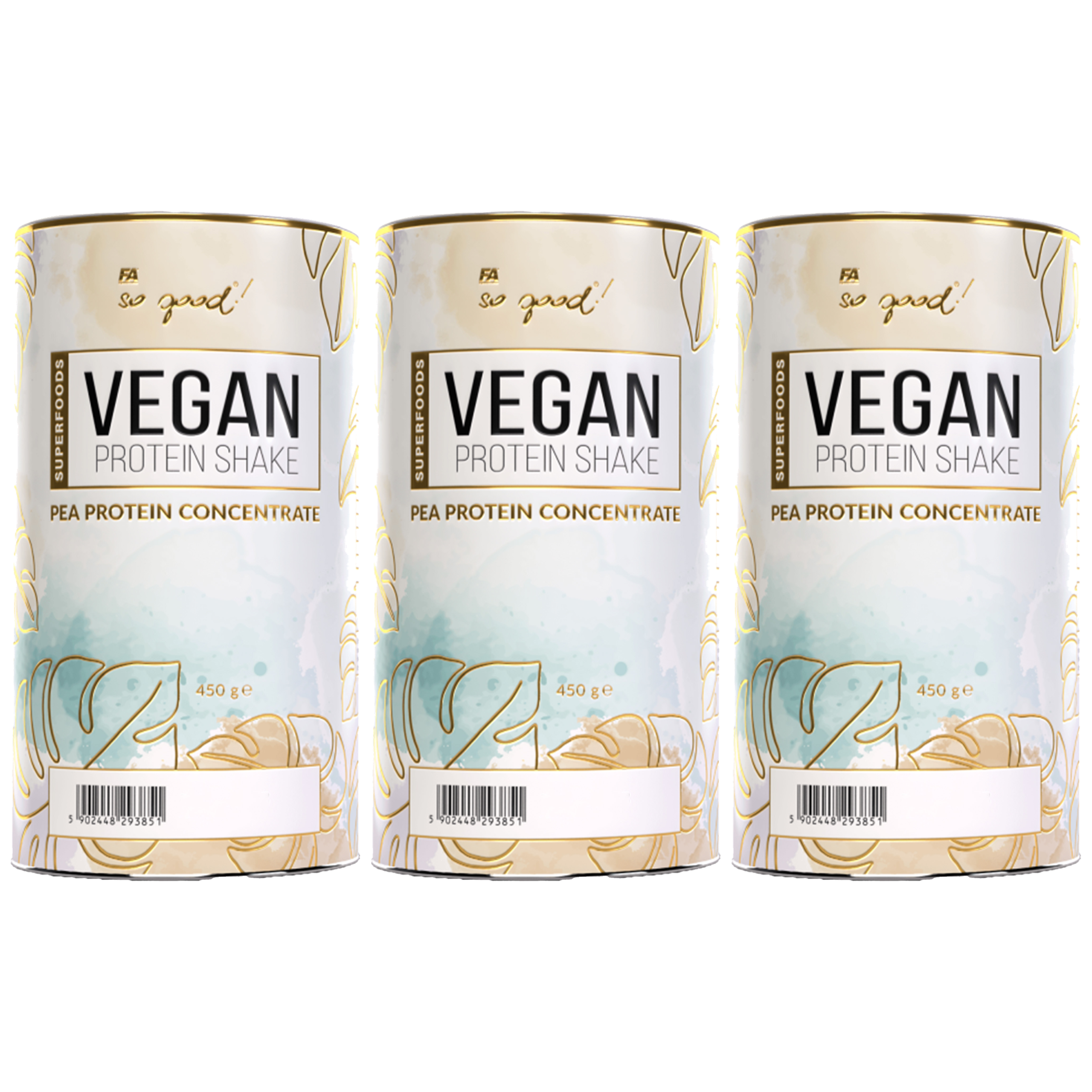 FITNESS AUTHORITY - So Good! Vegan Protein Shake - 3x 450g
