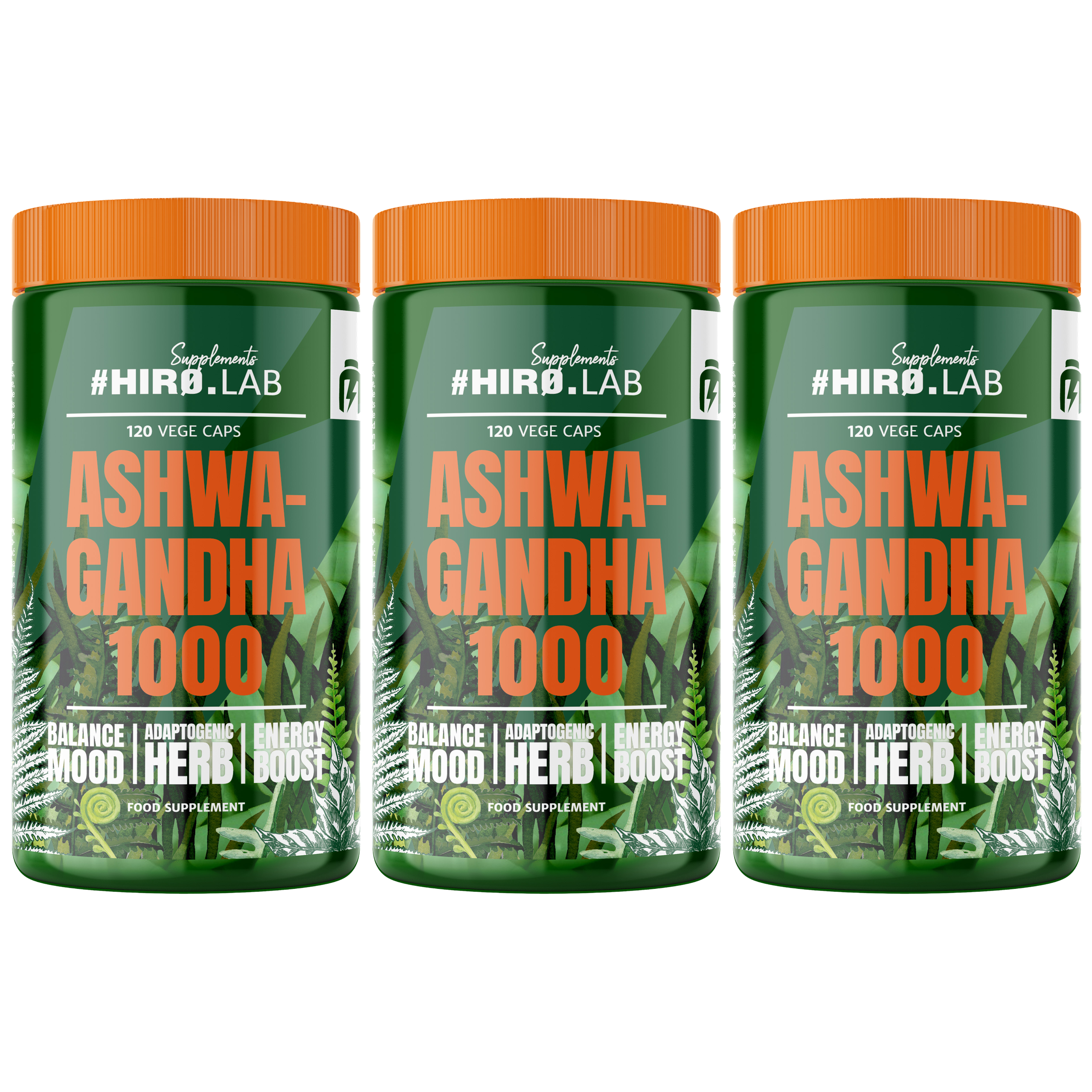 HIRO.LAB Ashwagandha 1000mg - 3x 120vcaps
