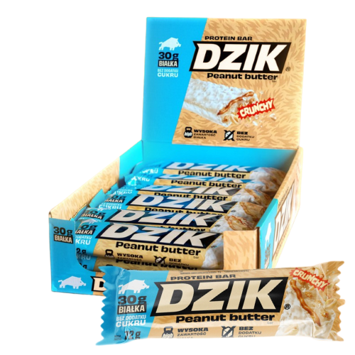 DZIK - Protein Bar Crunchy - 24x 2x 70g
