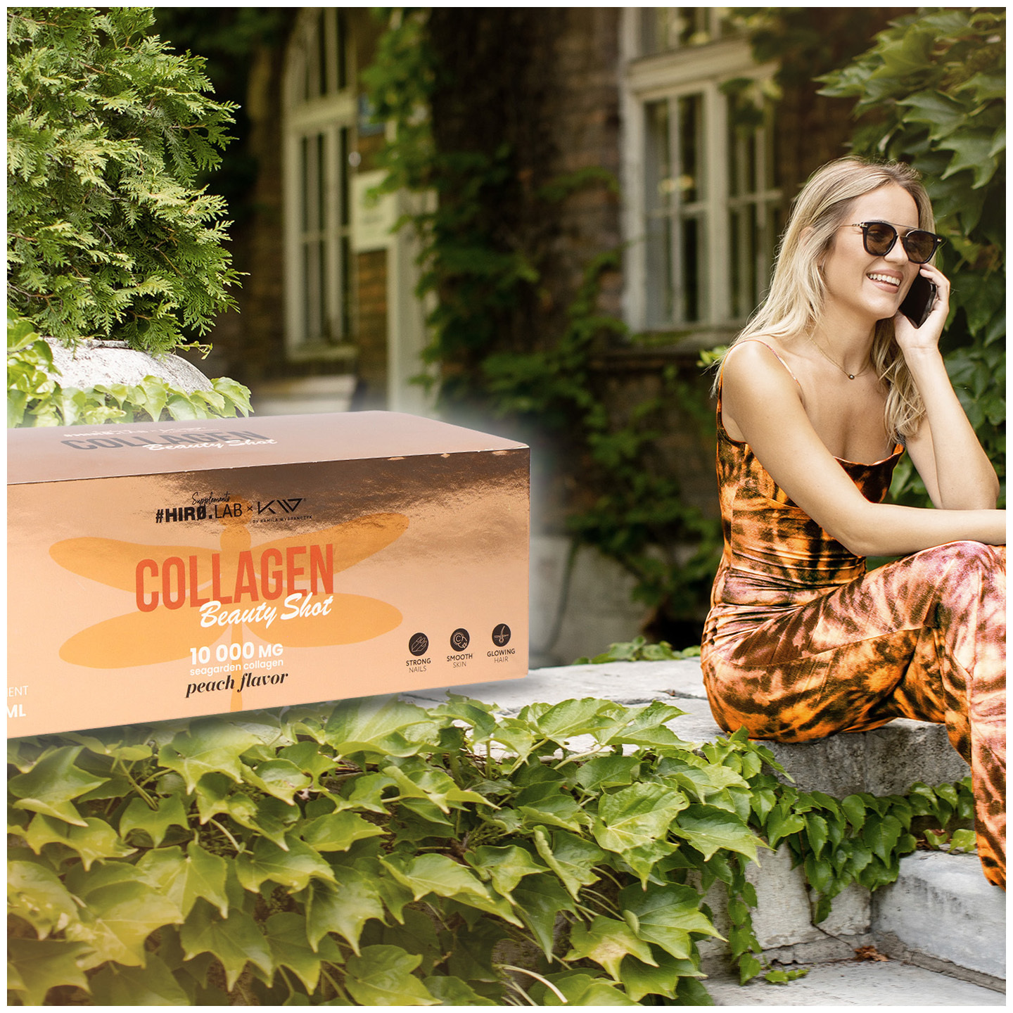 HIRO.LAB x Kamila Wybrańczyk Collagen Shot - 10x 2x 30ml - Peach NIE ODKRYWAĆ