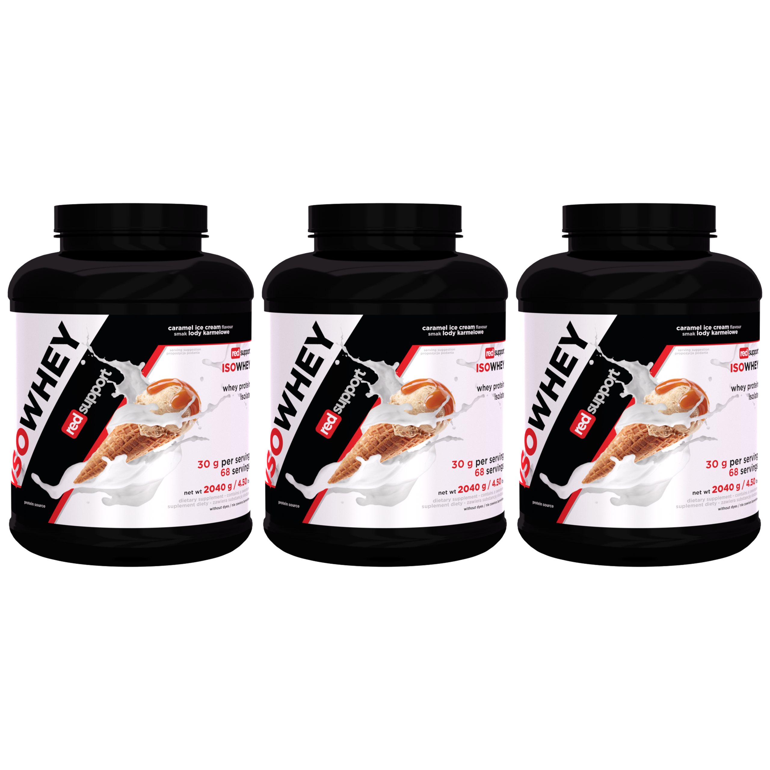 RED SUPPORT IsoWhey - 3x 2040g