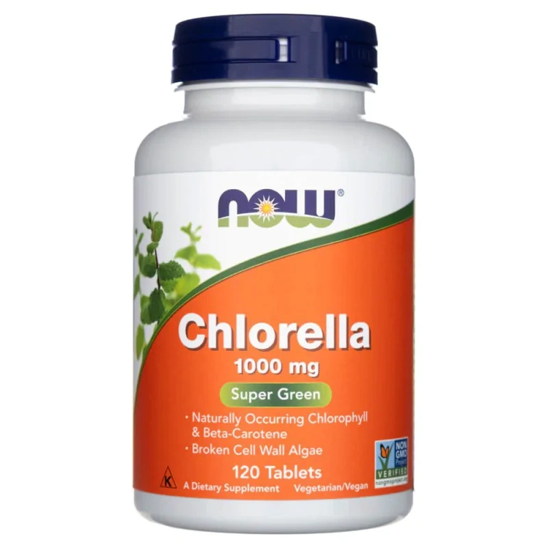 NOW - Chlorella 1000mg - 2x 120tabs.