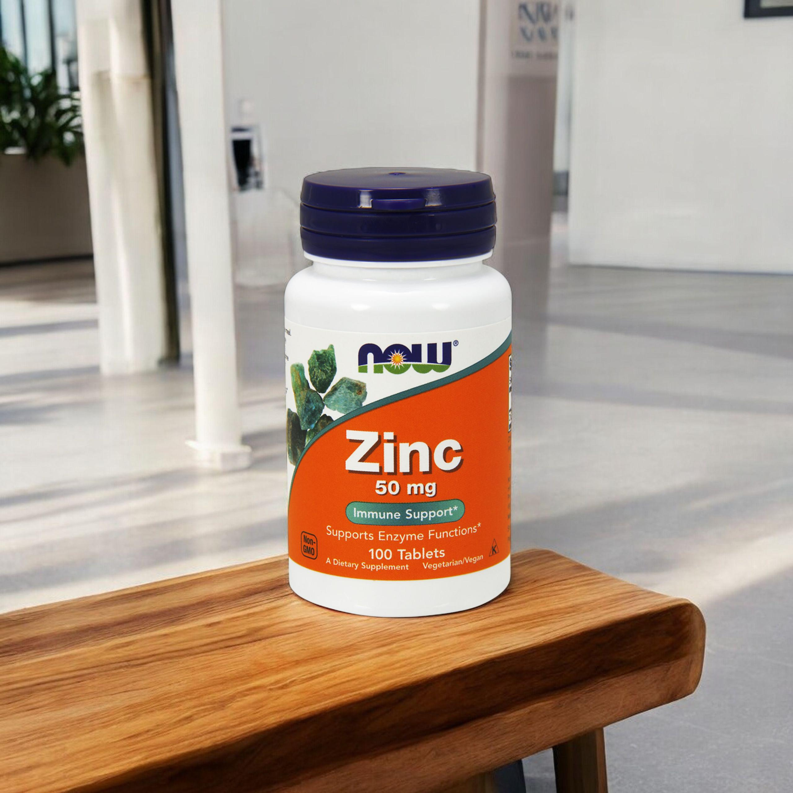 NOW Zinc Gluconate - 3x 100tabs