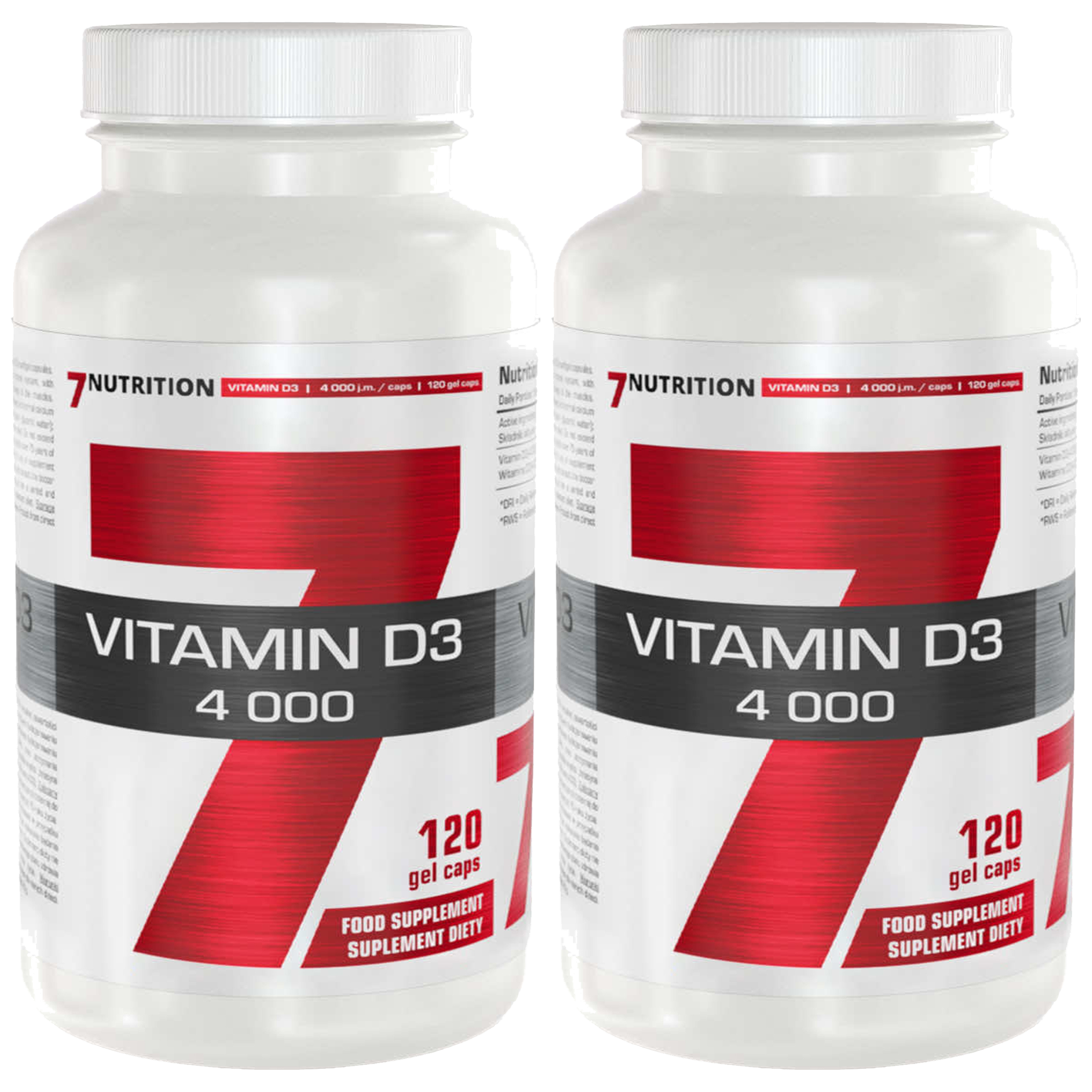 7 NUTRITION Vitamin D3 4000 - 2x 120caps