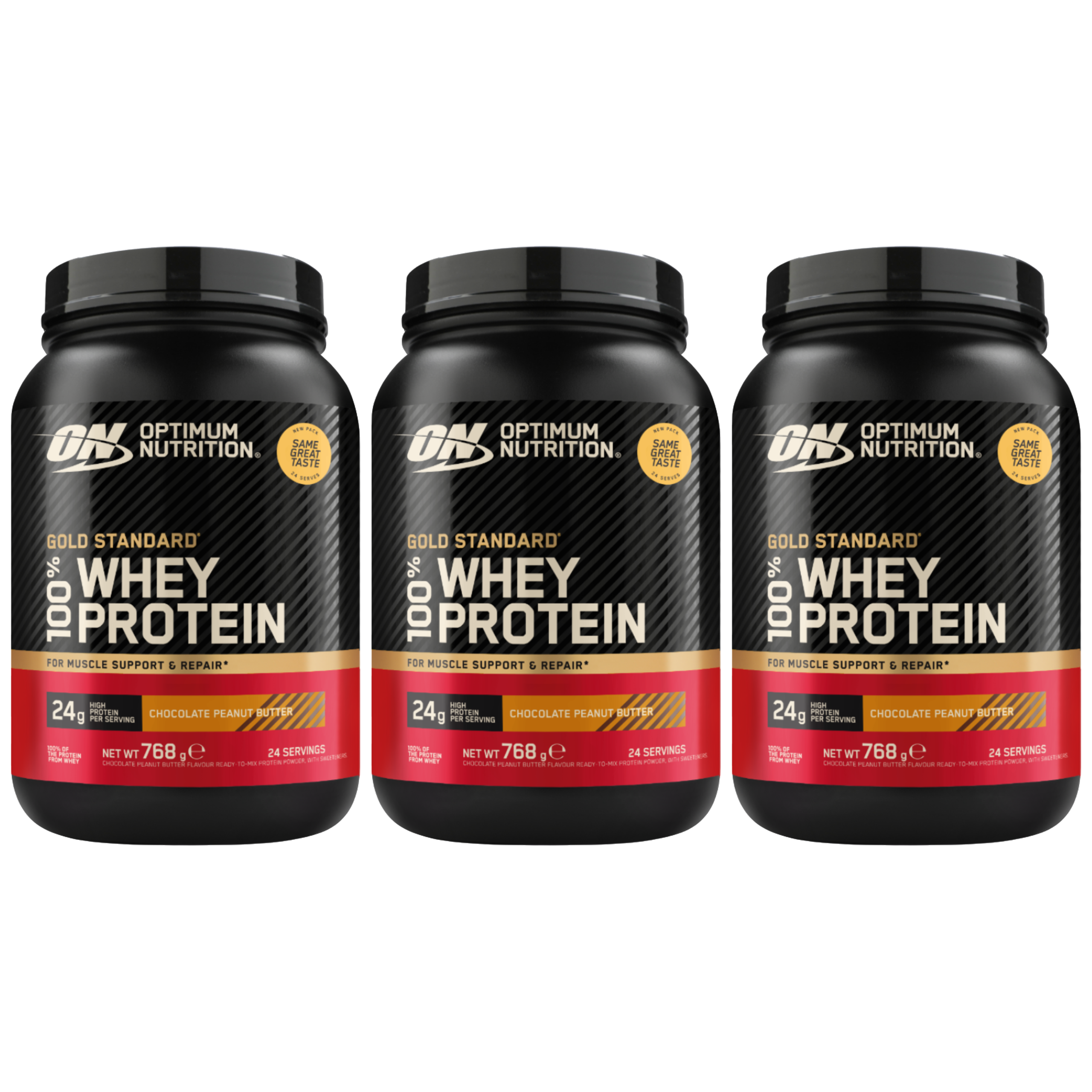 OPTIMUM NUTRITION Whey Gold Standard - 3x 768g