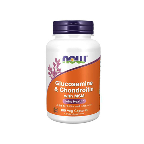 NOW Glucosamine & Chondroitin with MSM - 2x 180vcaps