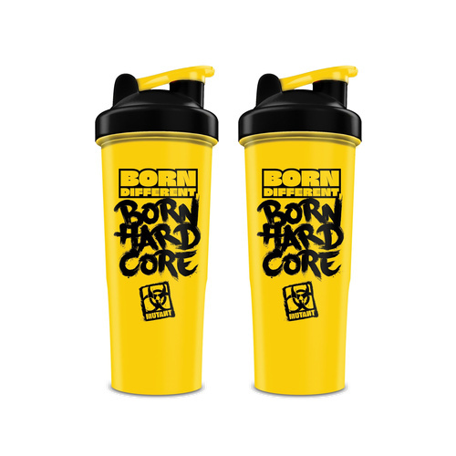 MUTANT - Born Hardcore Wrapped Shaker - 2x 900ml - Yellow