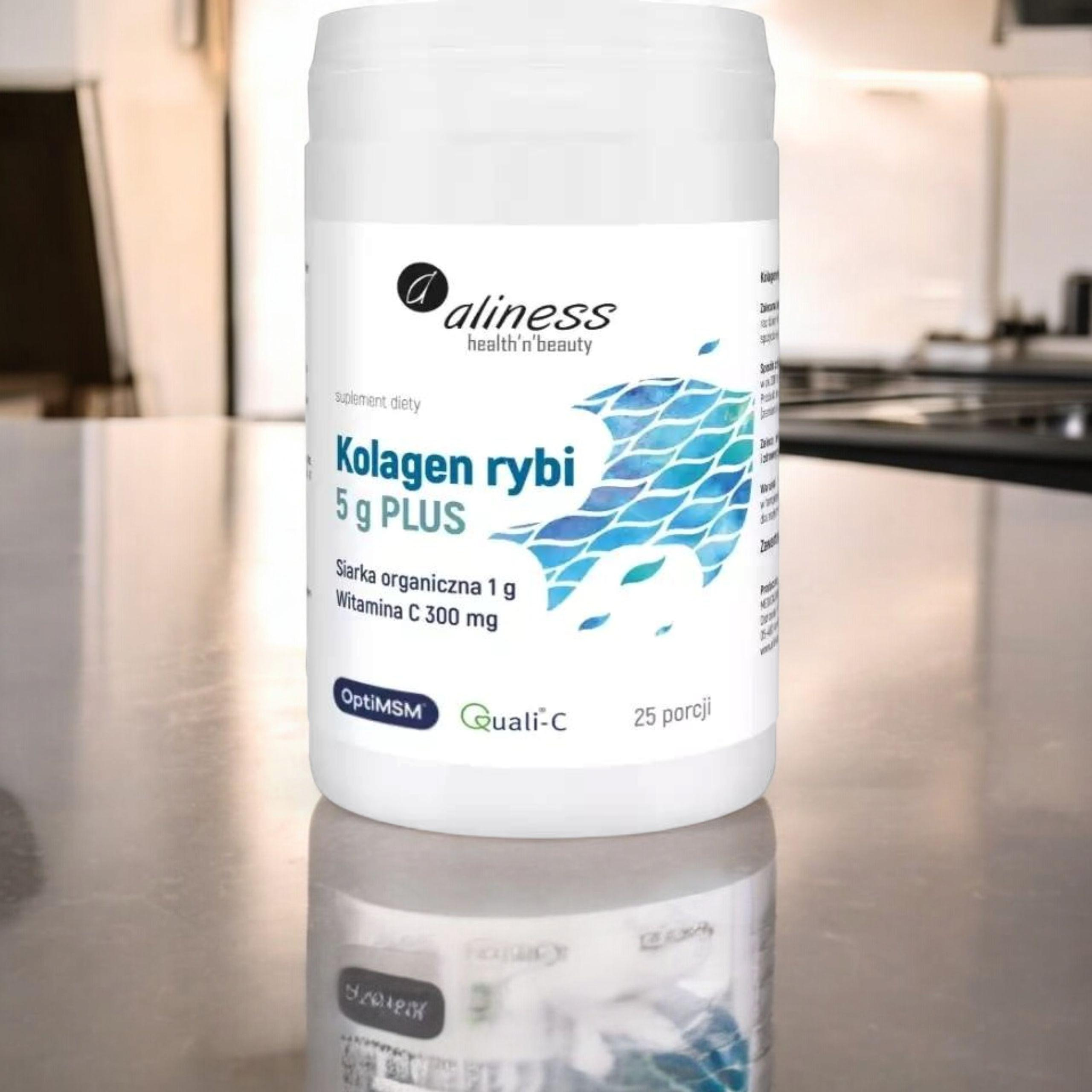 ALINESS - Kolagen Rybi 5g Plus Siarka OptiMSM - 157,5g