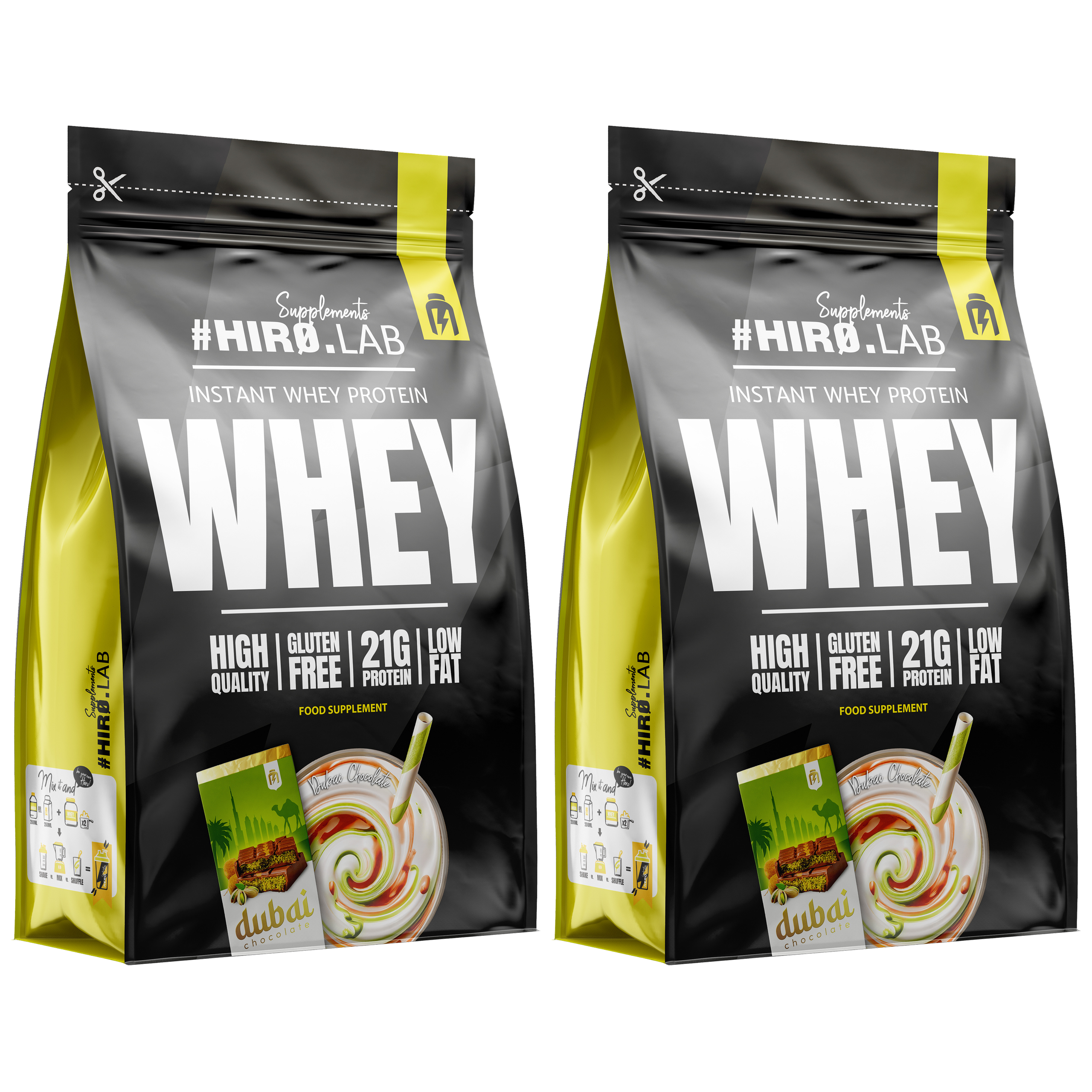 HIRO.LAB Instant Whey Protein - 2x 750g