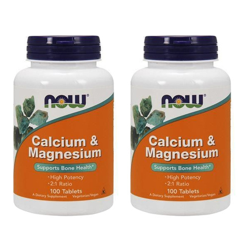 NOW Calcium and Magnesium - 2x 100tabs