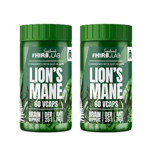 HIRO.LAB Lion's Mane Extract 25:1 500mg - 2x 60vcaps