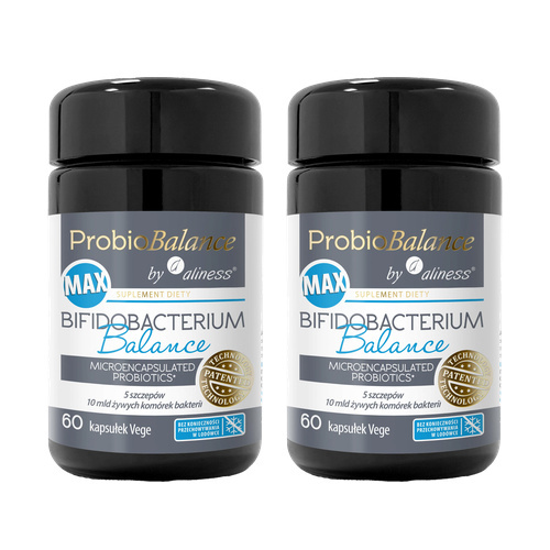 ALINESS - ProbioBALANCE Max Bifidobacterium 10mld - 60vcaps. x2