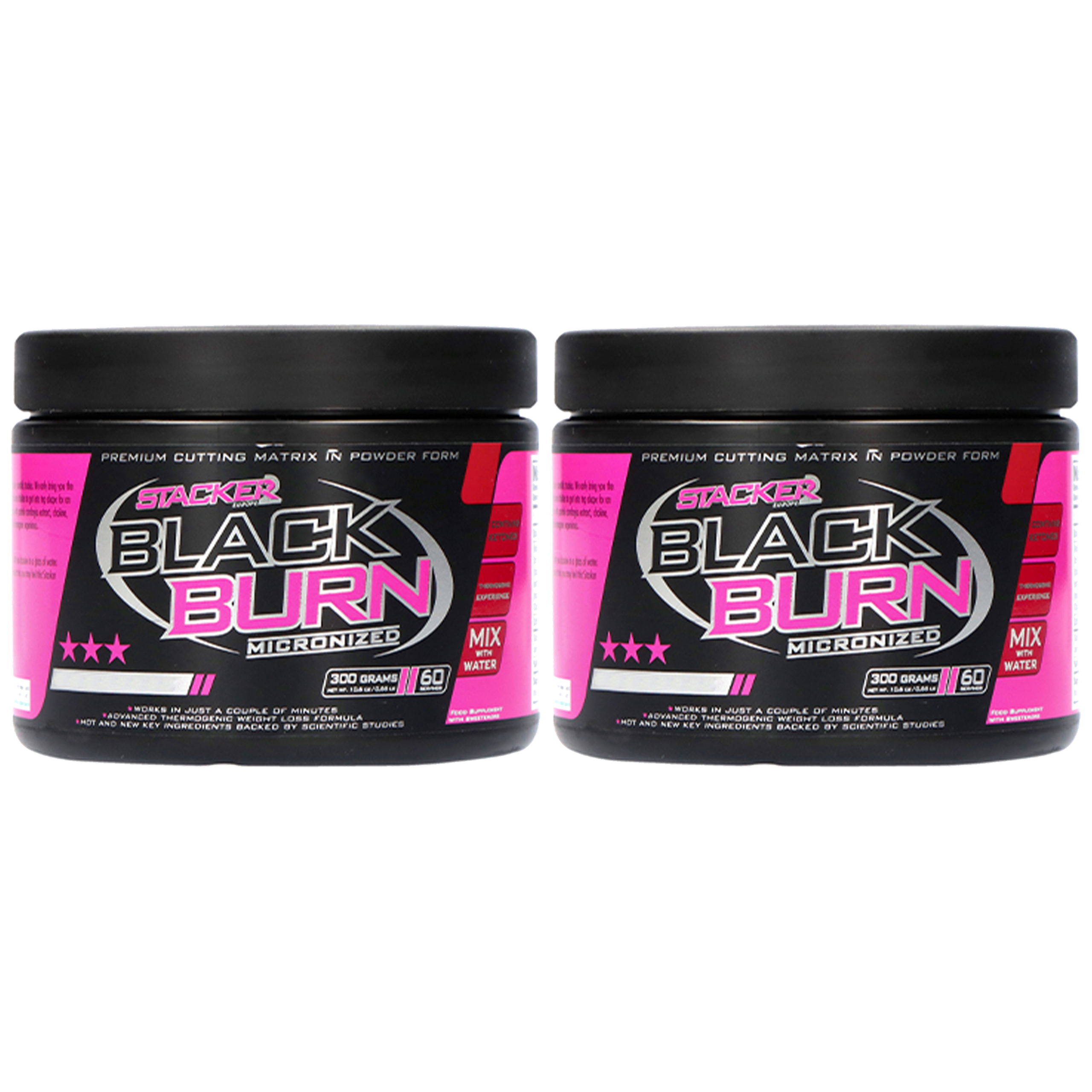 STACKER2 Black Burn - 2x 300g