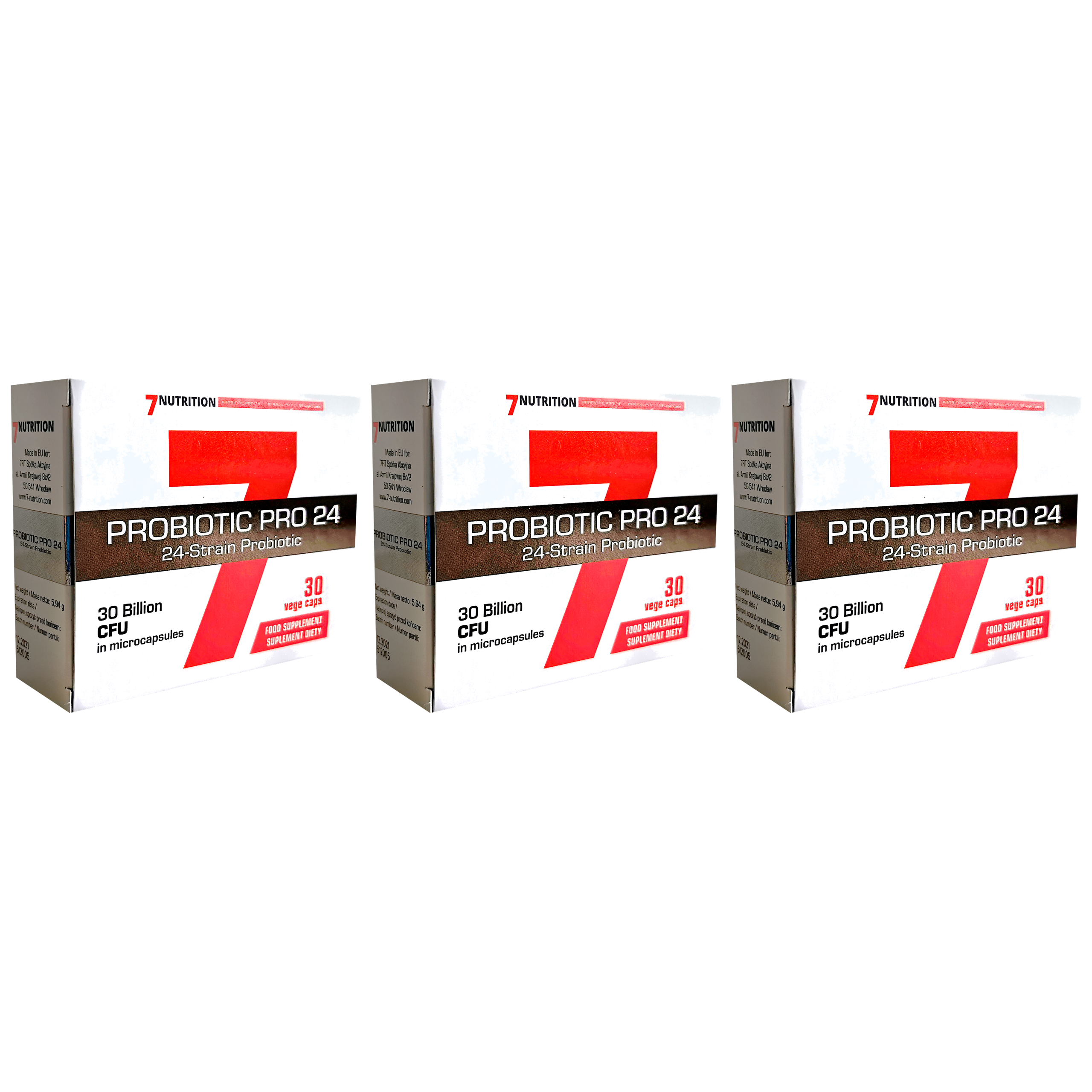 7 NUTRITION Probiotic Pro 24 - 3x 30vcaps.