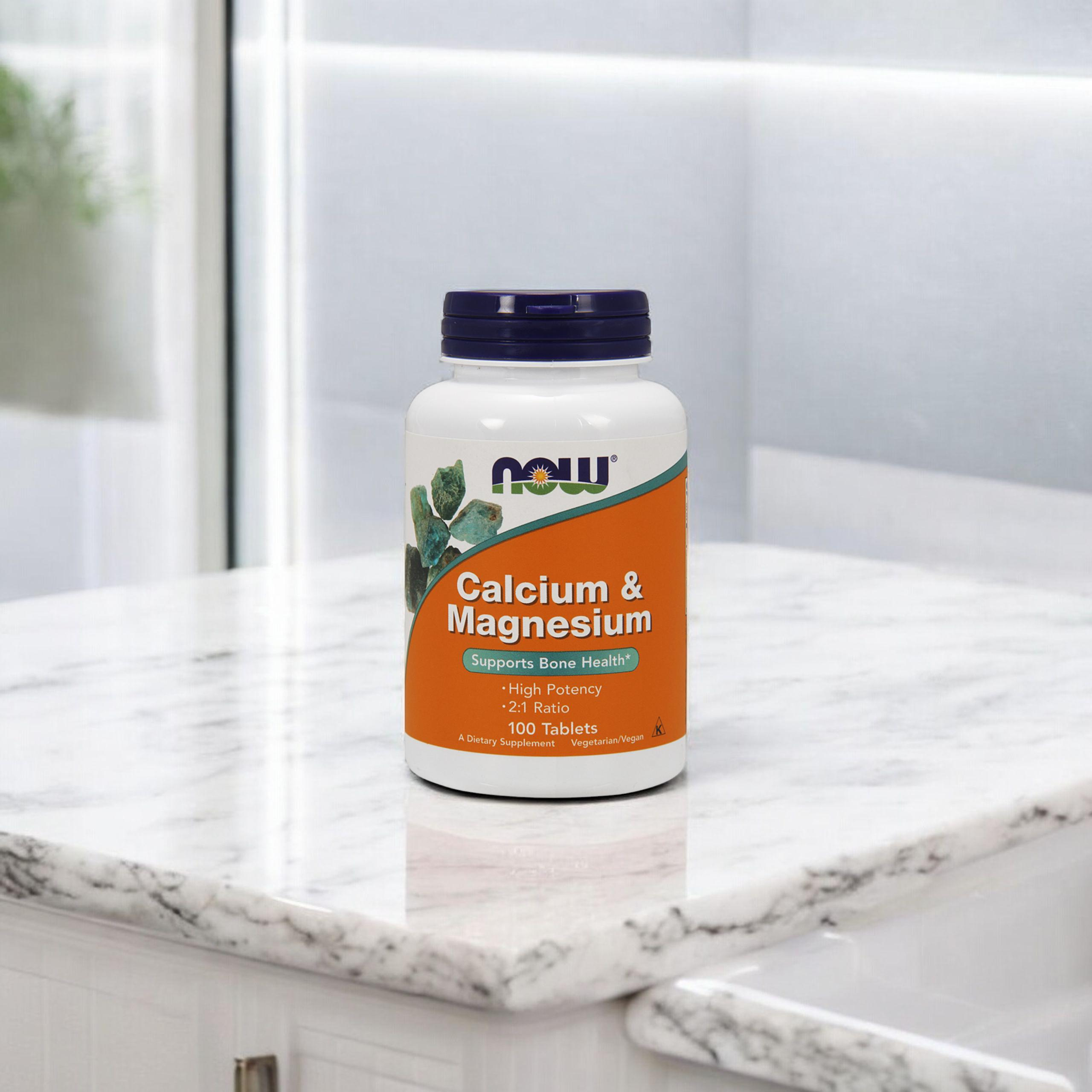 NOW Calcium and Magnesium - 100tabs