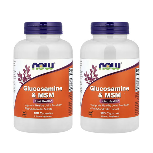 NOW Glucosamine & MSM - 2x 180caps