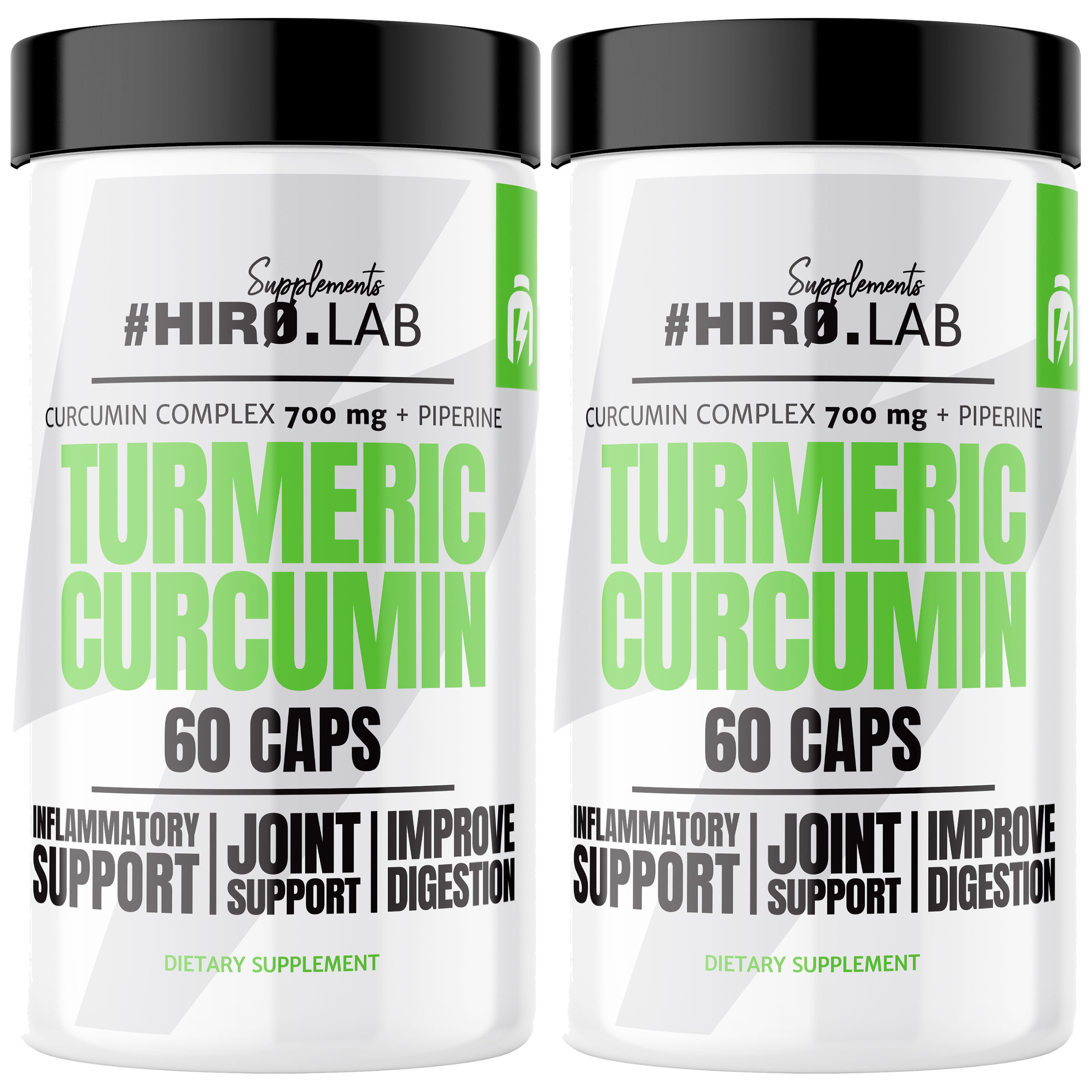 HIRO.LAB Turmeric Curcumin - 2x 60caps.
