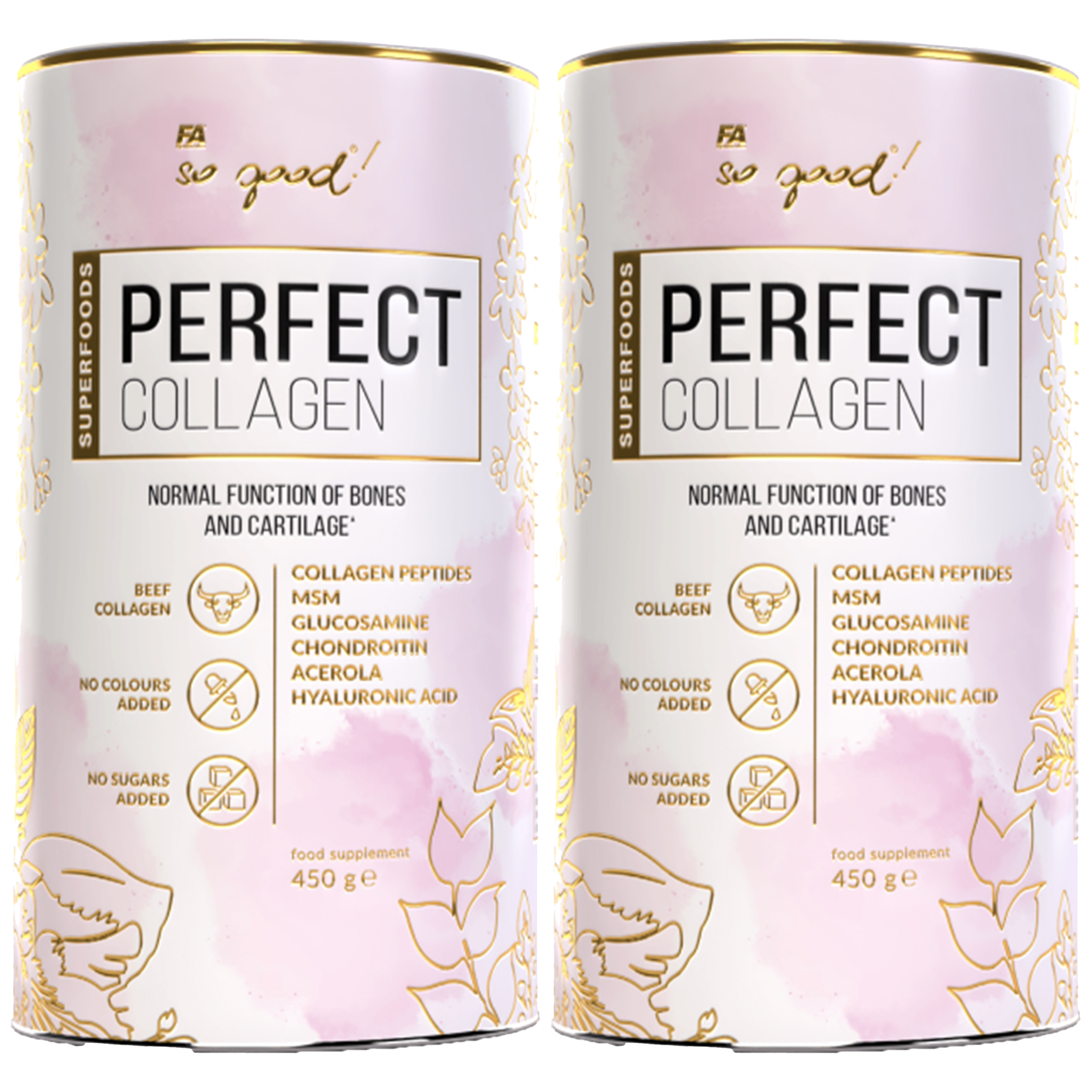 FITNESS AUTHORITY Perfect Collagen - 2x 450g - Natural