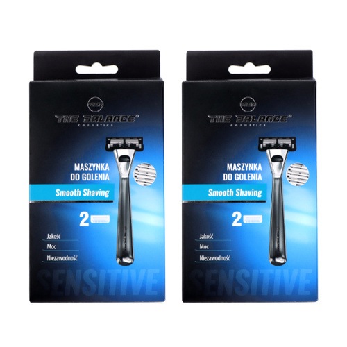 THE BALANCE COSMETICS - Maszynka do golenia + 2 Wkłady Smooth Shaving - 2x 1szt