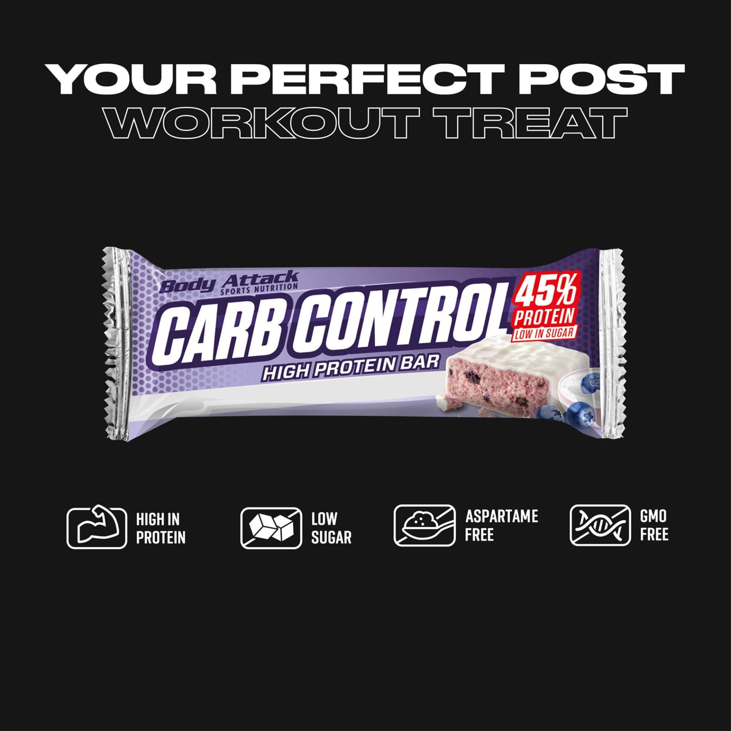 BODY ATTACK - Baton Carb Control - 15x 2x 100g