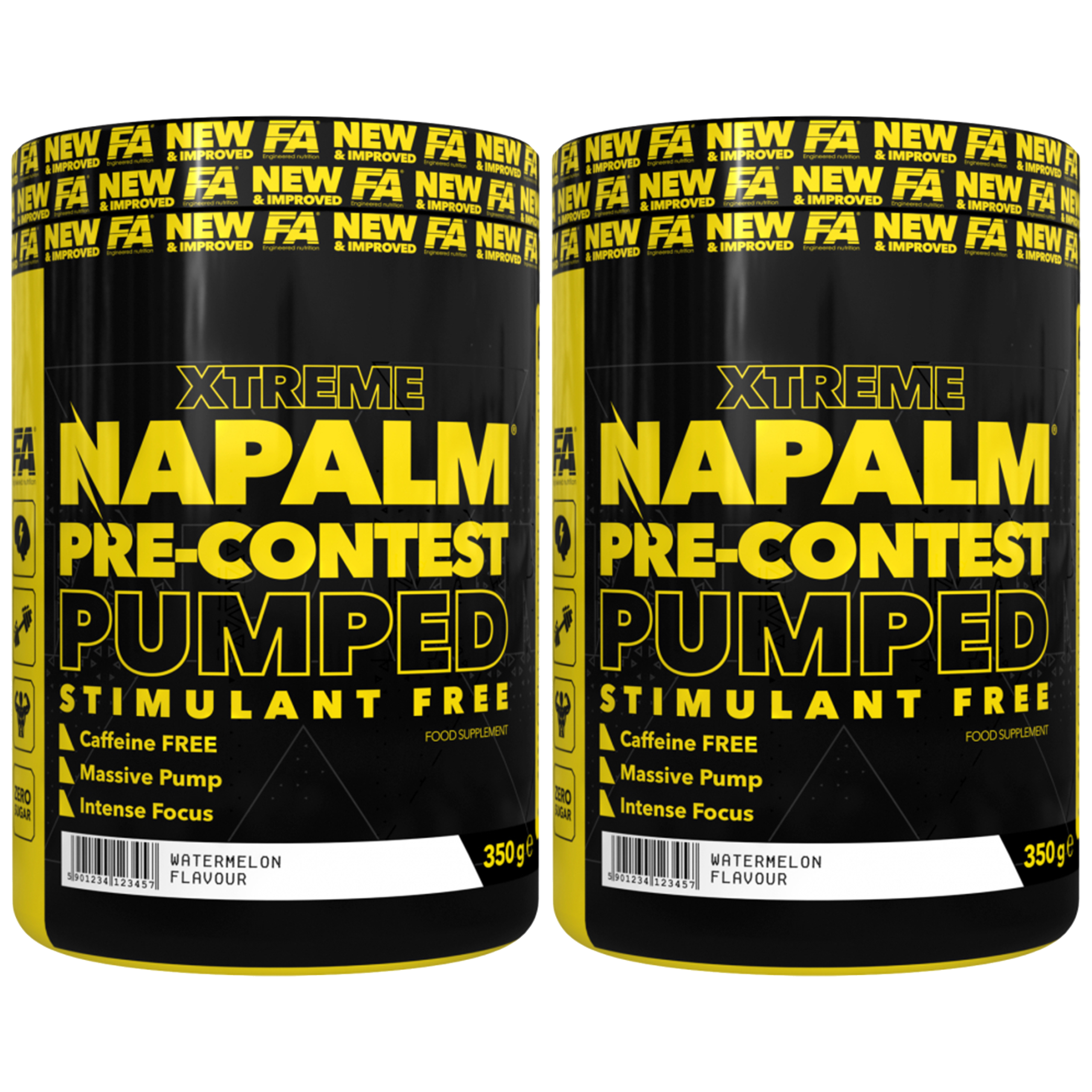 FITNESS AUTHORITY Napalm Pre-Contest Pumped Stimulant Free - 2x 350g