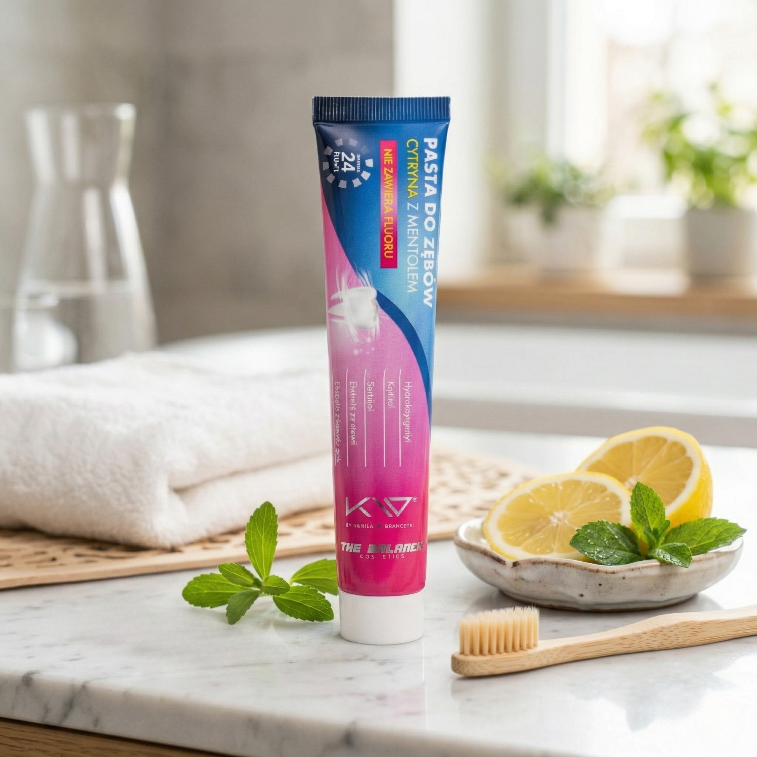 KAMILA WYBRAŃCZYK - Pasta do Zębów bez Fluoru - 3x 50ml - Lemon Mint