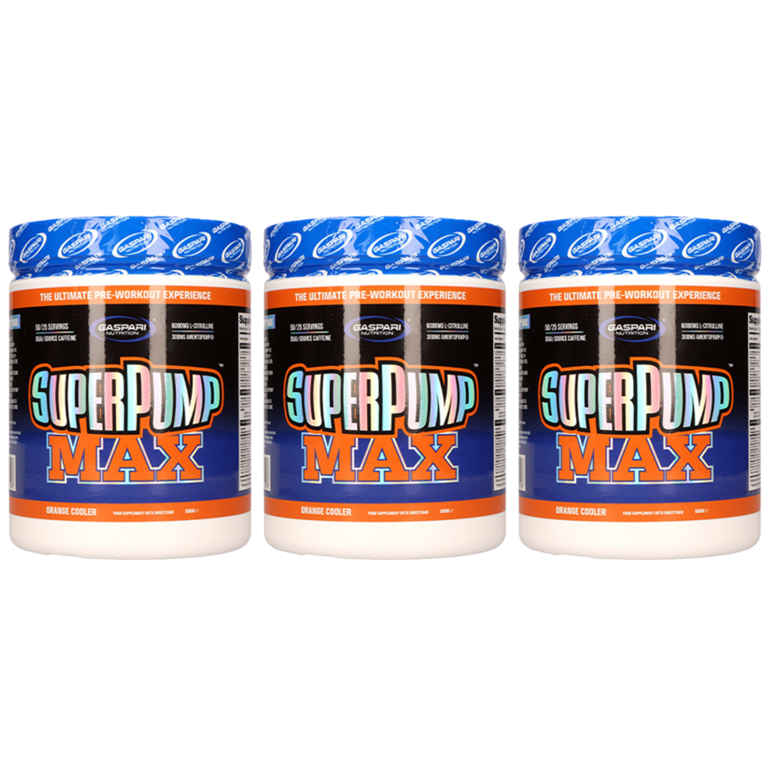 GASPARI NUTRITION - Super Pump Max - 3x 500g - Orange Cooler