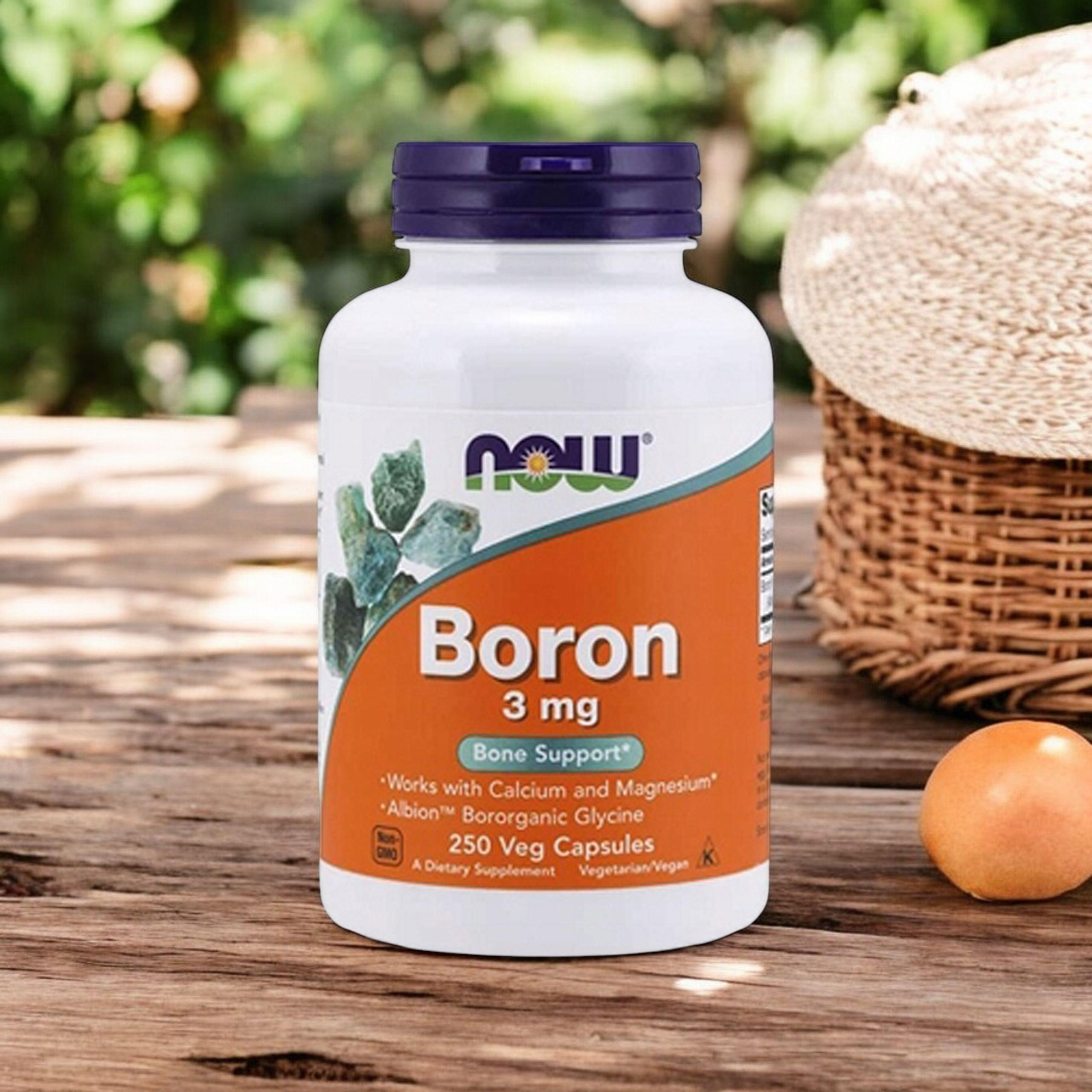 NOW Boron 3mg - 3x 250vcaps.