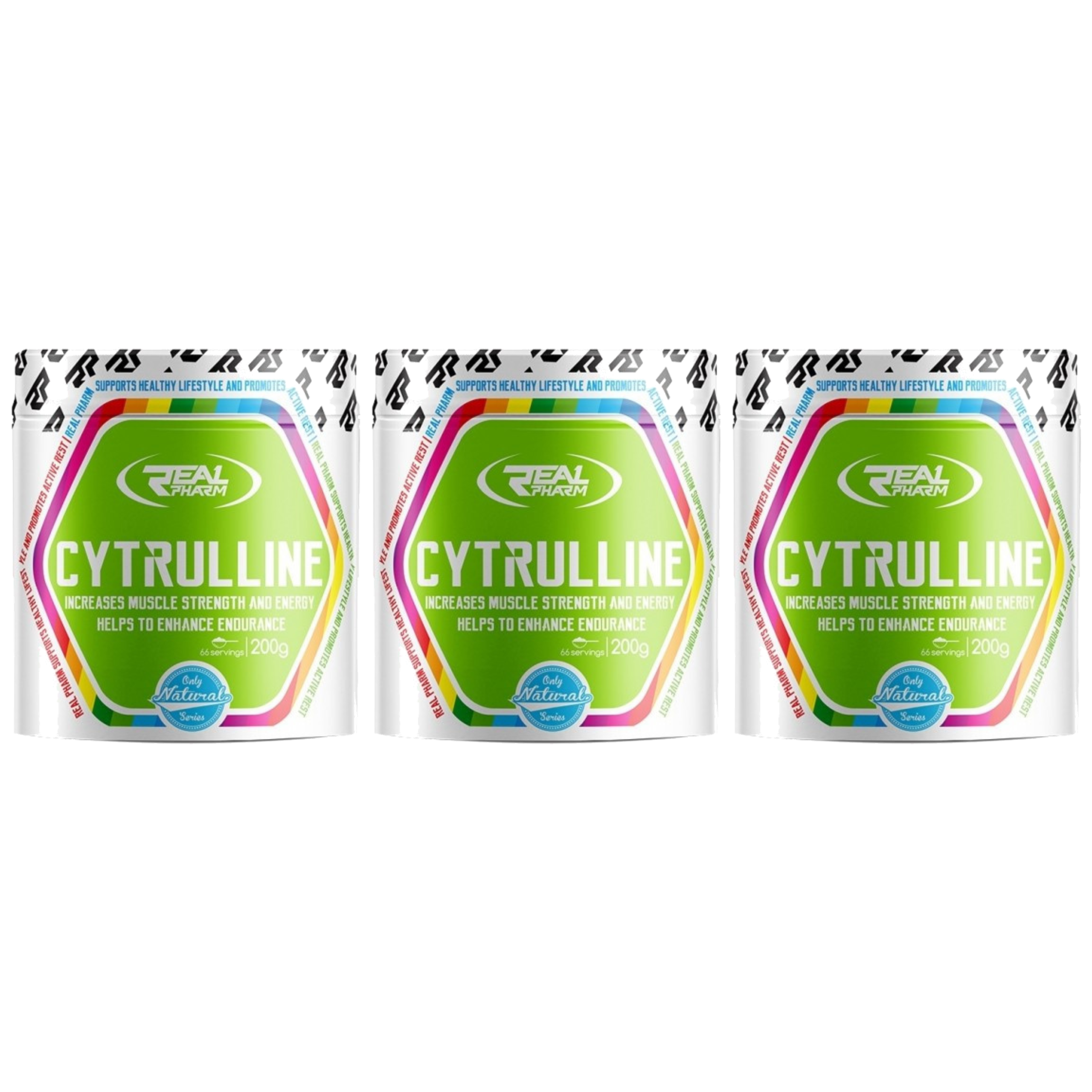 REAL PHARM - Citrulline - 3x 200g - Natural