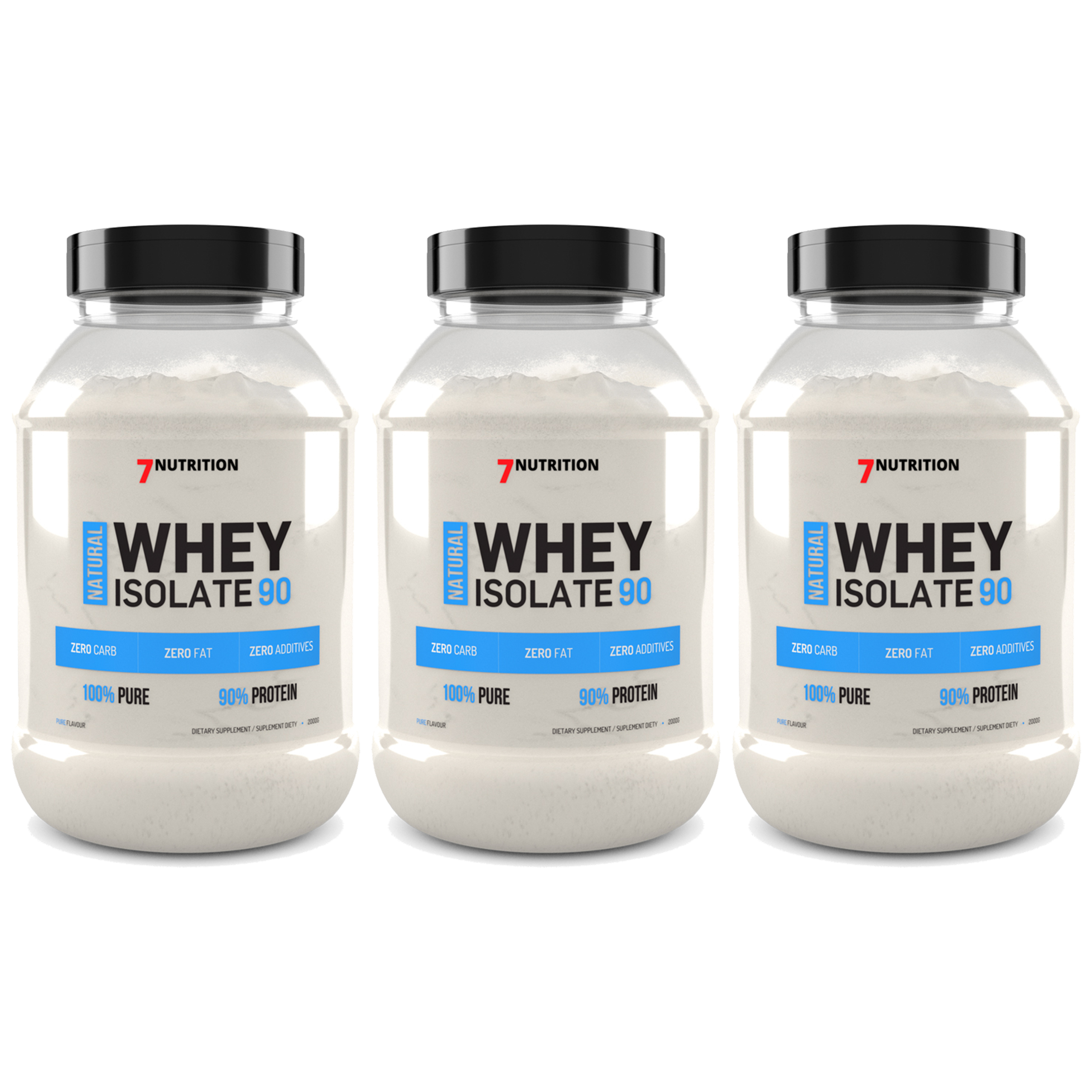 7 NUTRITION Whey Isolate 90 - 3x 500g