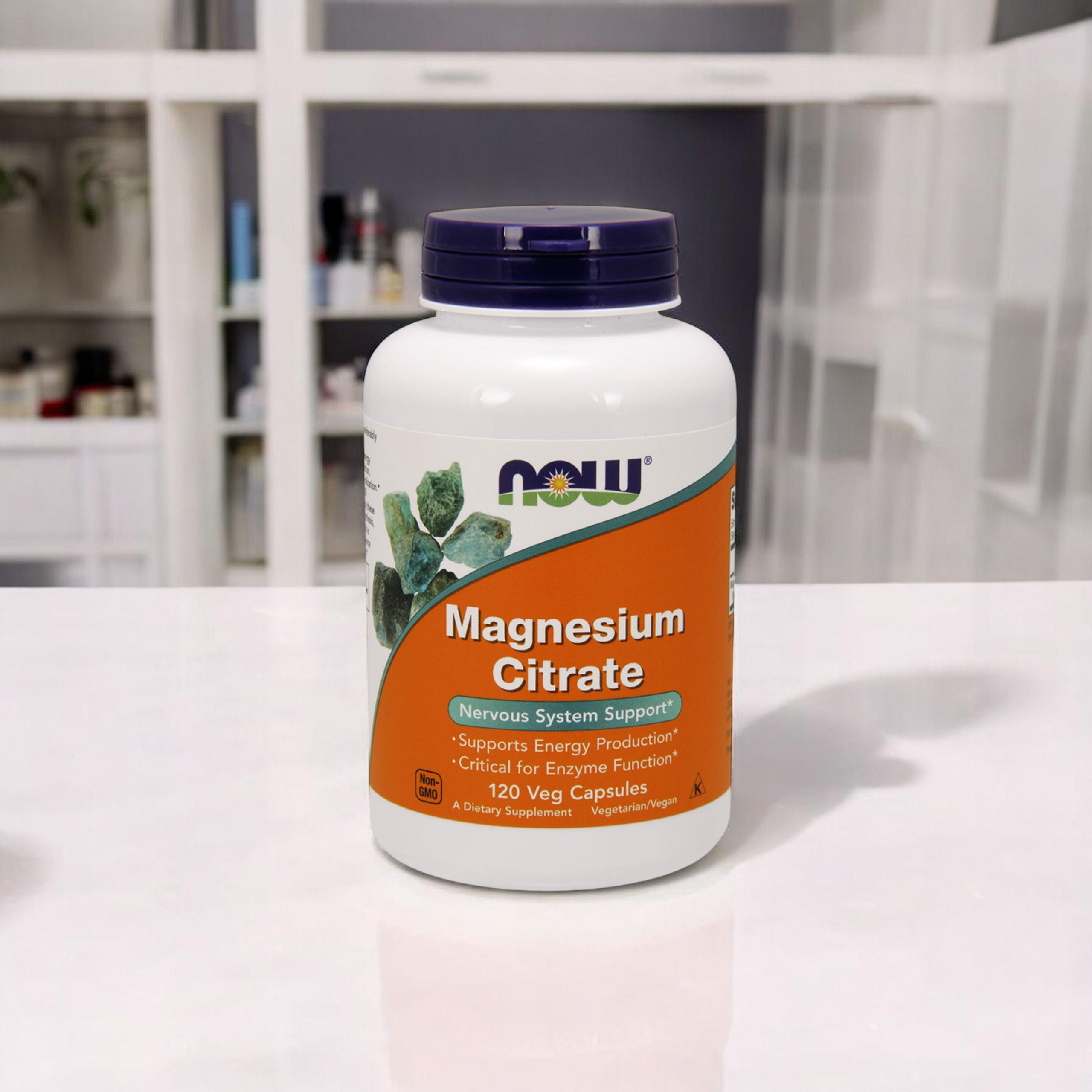 NOW Magnesium Citrate - 2x 120vcaps