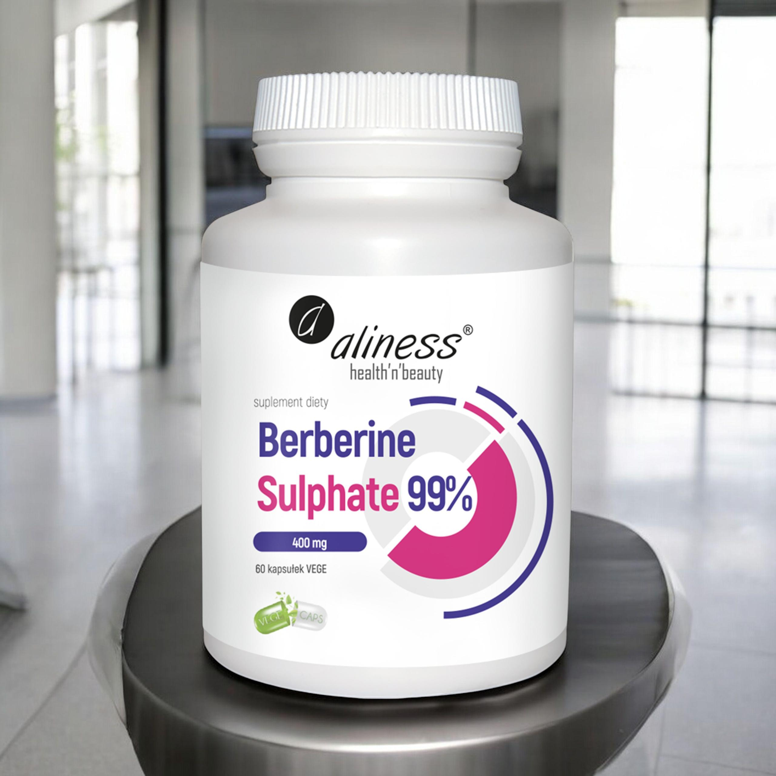ALINESS Berberine Sulphate 99% 400 mg - 2x 60vcaps