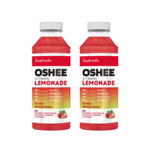 OSHEE - Oshee Vitamin Lemonade - 2x 555ml - Strawberry