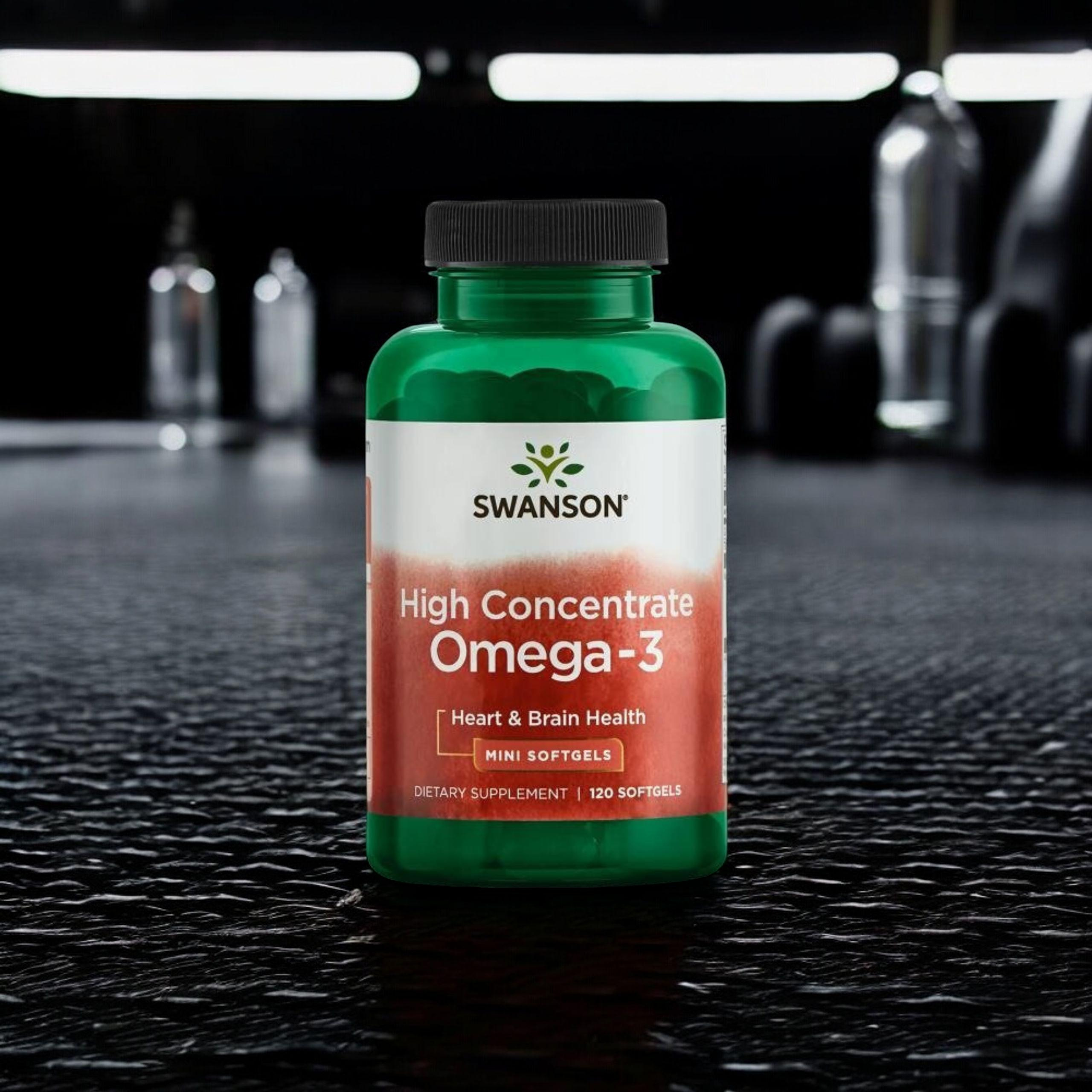 SWANSON Omega 3 High Concentrate - 3x 120softgels