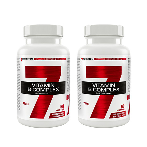 7 NUTRITION - B-Complex B-50 Methyl - 2x 60vcaps.