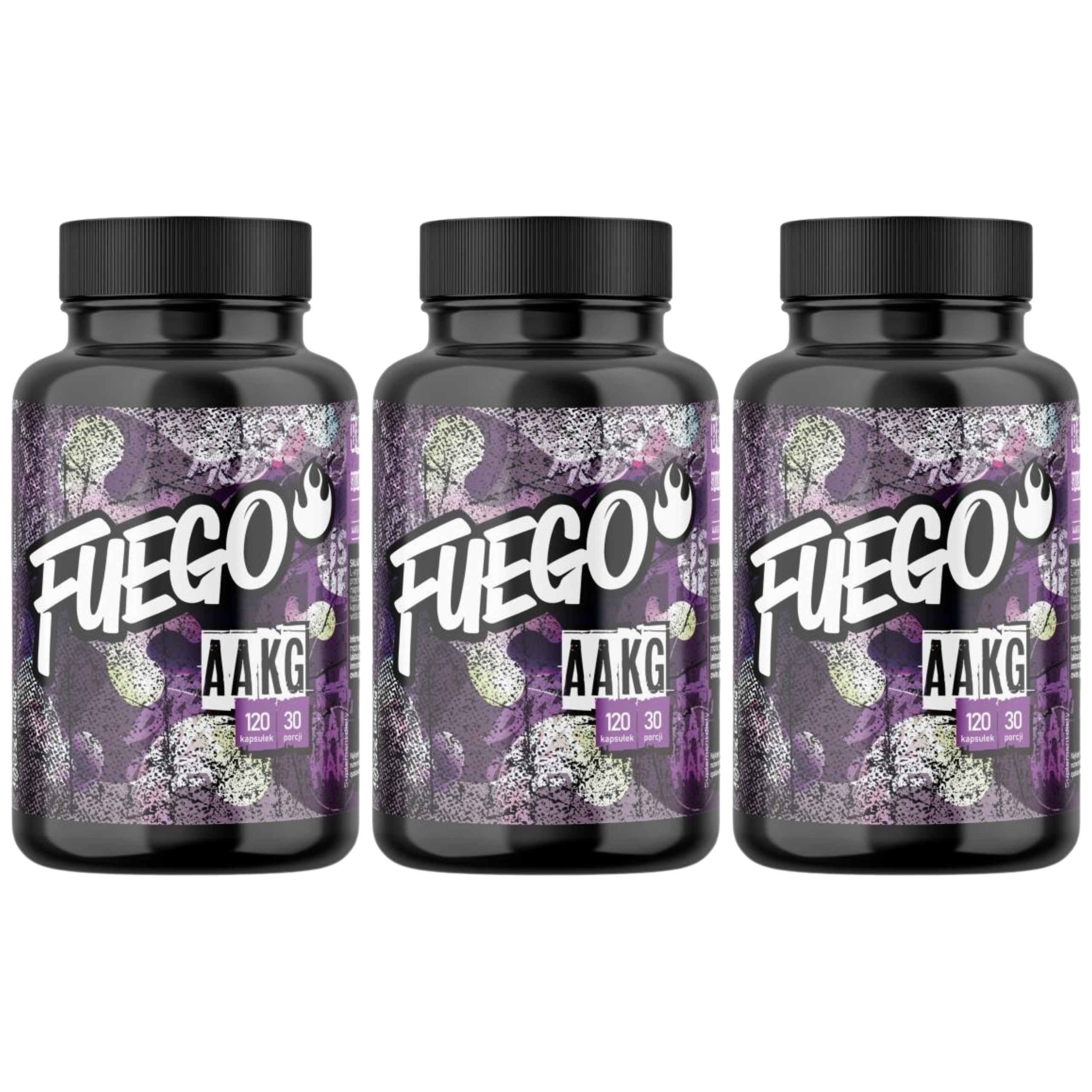 FUEGO - AAKG 1000mg - 3x 120caps.