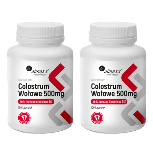 ALINESS Colostrum Wołowe 500mg - 2x 100caps