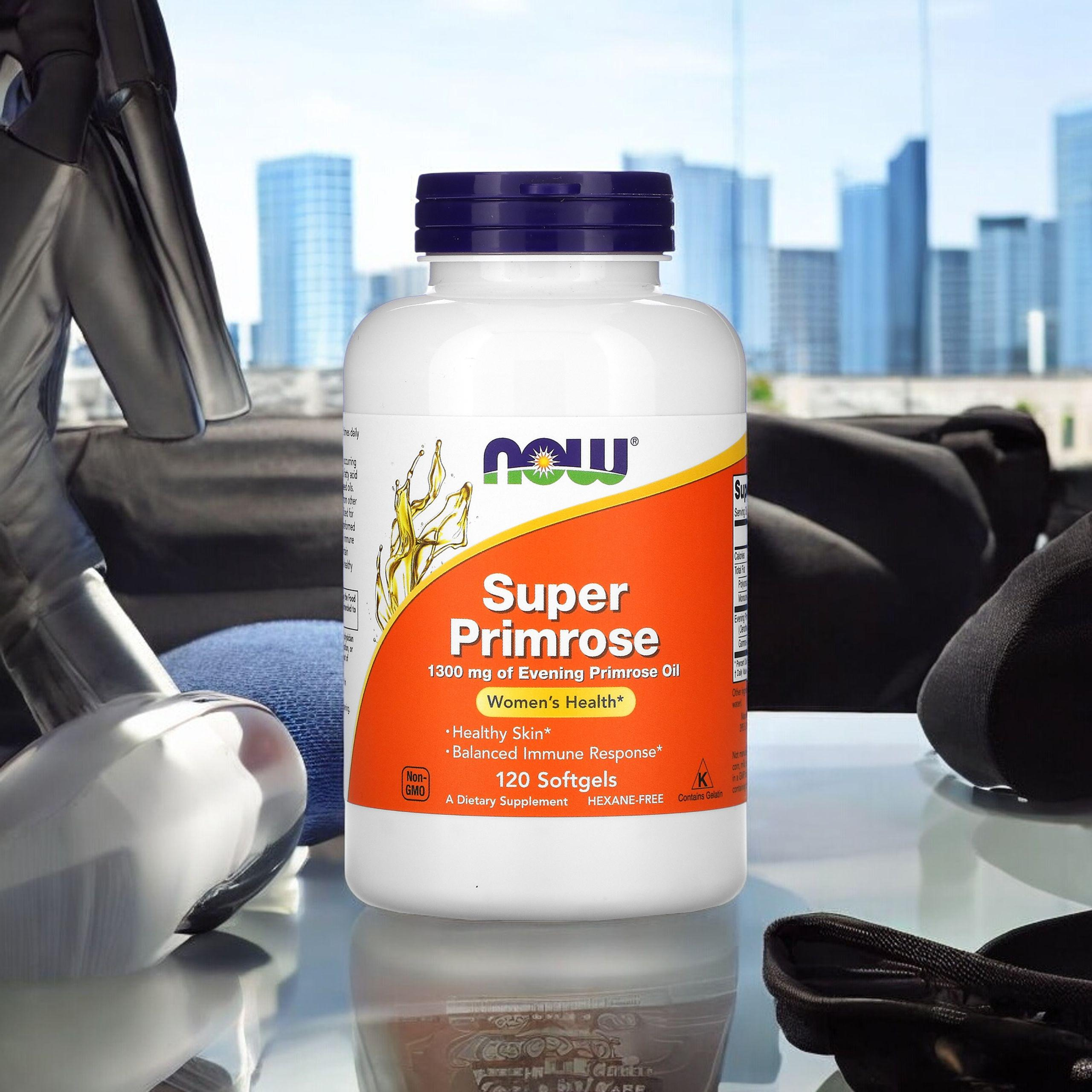 NOW Super Primrose - 120softgels. - Olej z Wiesiołka Dwuletniego