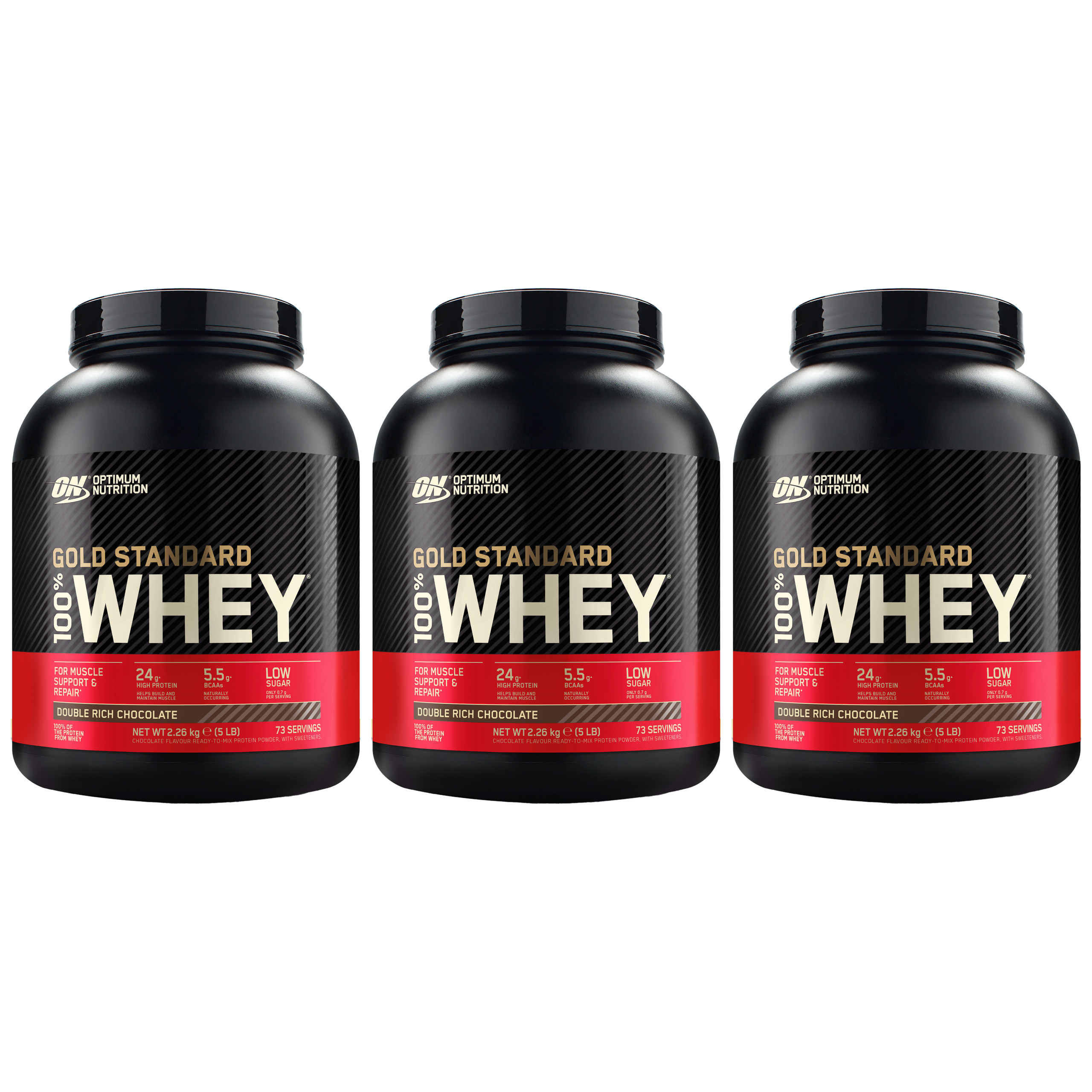OPTIMUM NUTRITION Whey Gold Standard - 3x 2260g