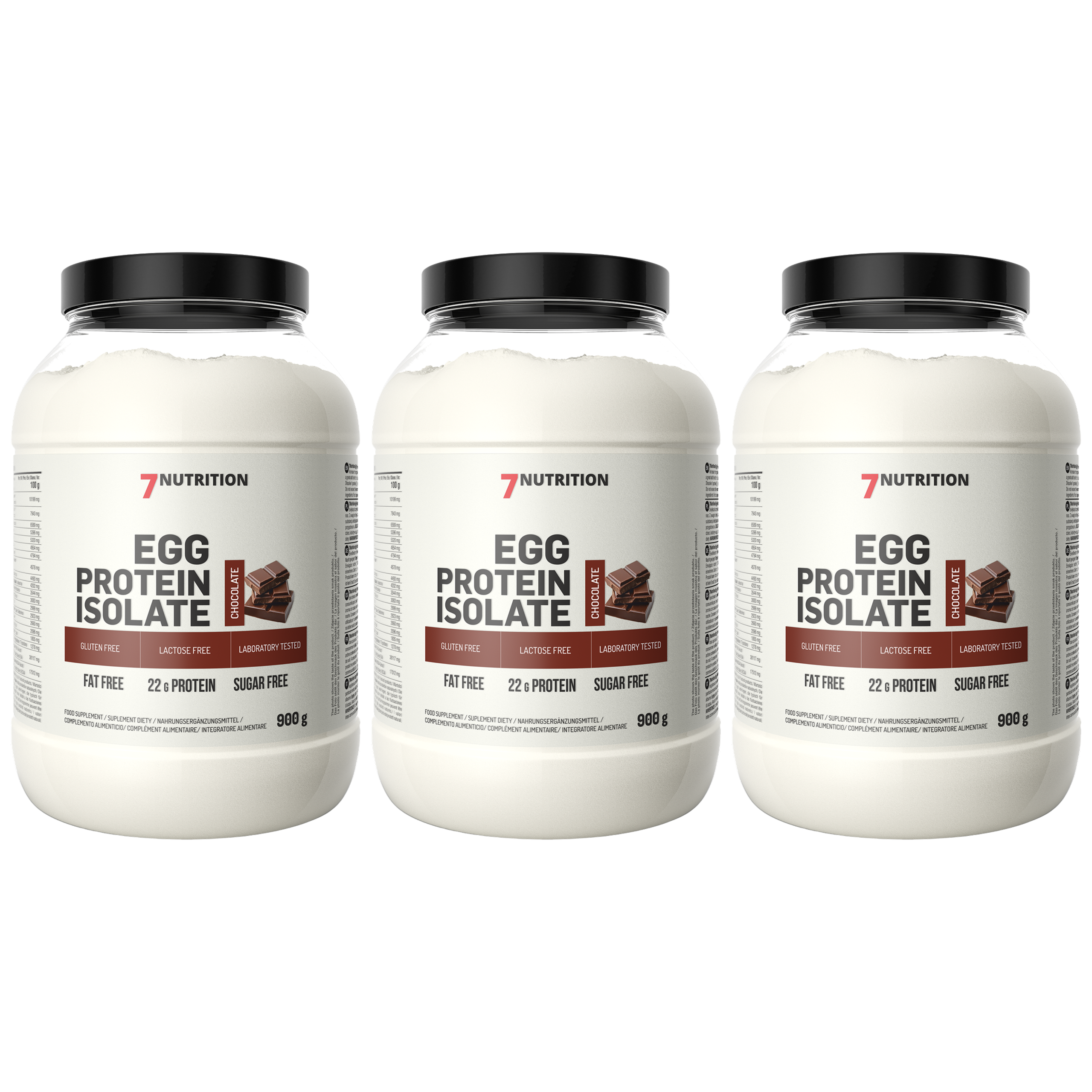 7 NUTRITION - Egg Protein Isolate - 3x 900g
