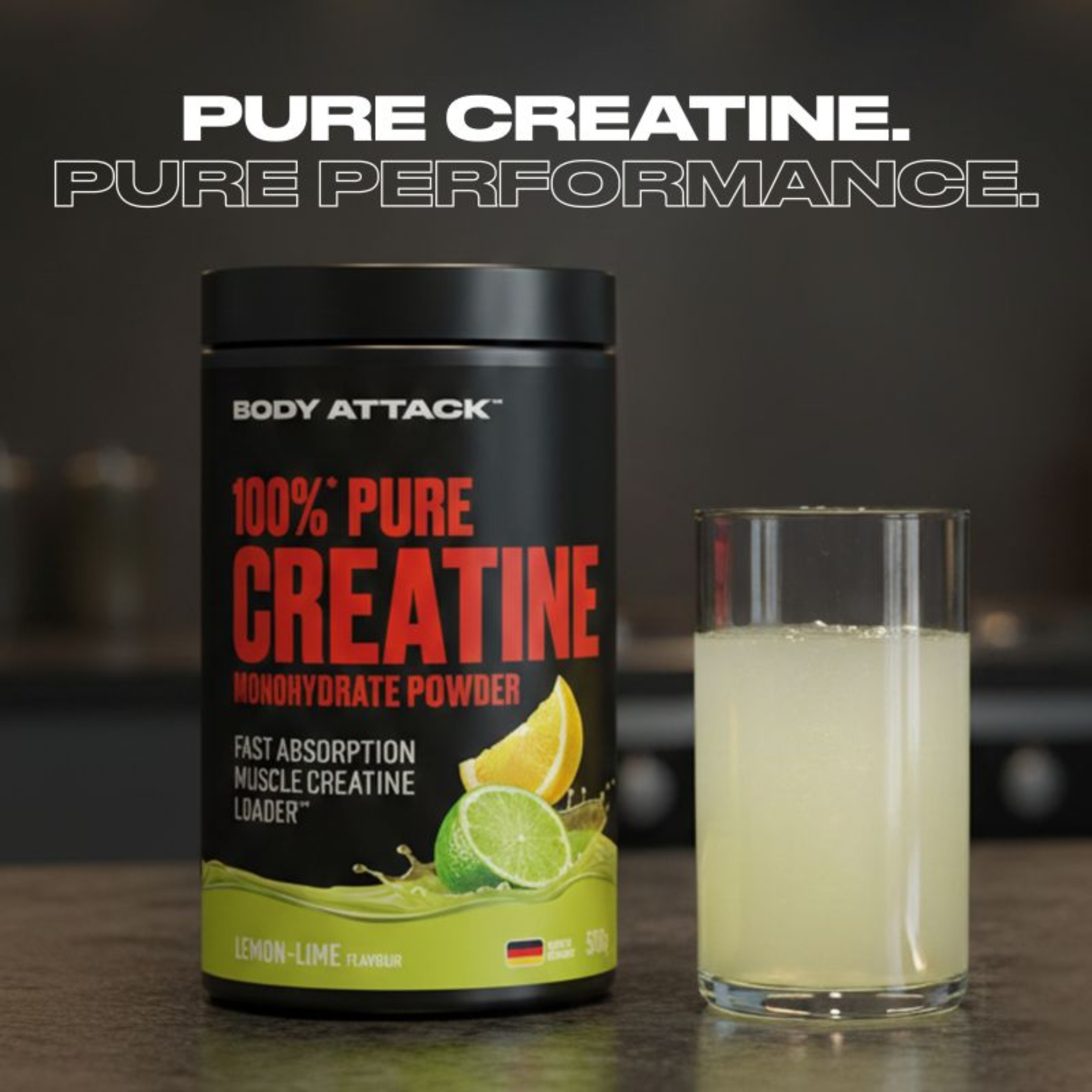 BODY ATTACK - 100% Pure Creatine - 2x 500g