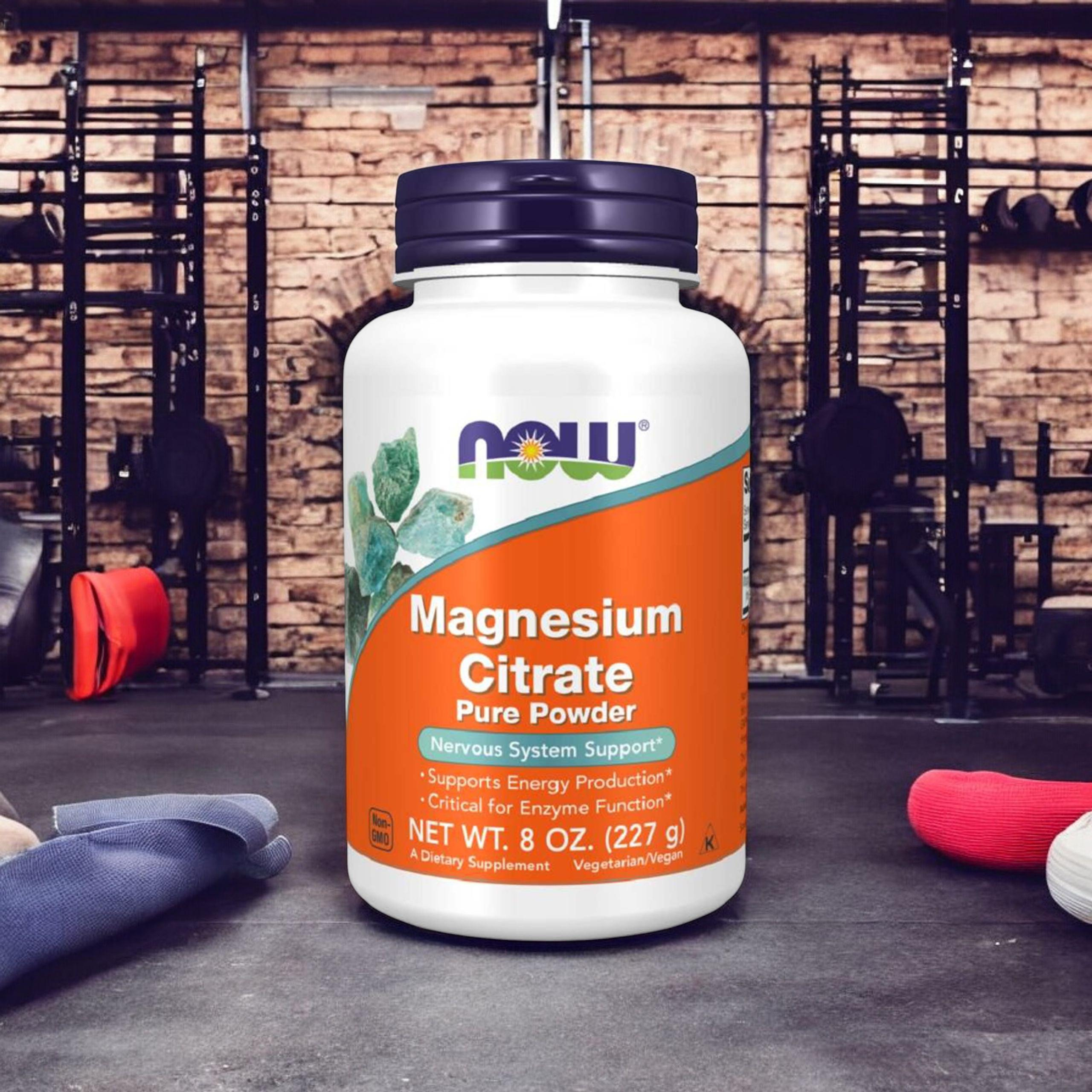 NOW Magnesium Citrate Powder - 2x 227g
