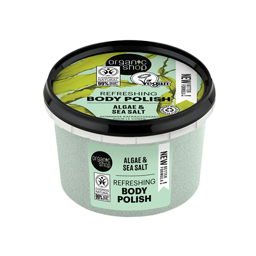 ORGANIC SHOP Refreshing Body Polish - 250ml - Algae & Sea Salt - WYPRZEDAŻ - 16-12