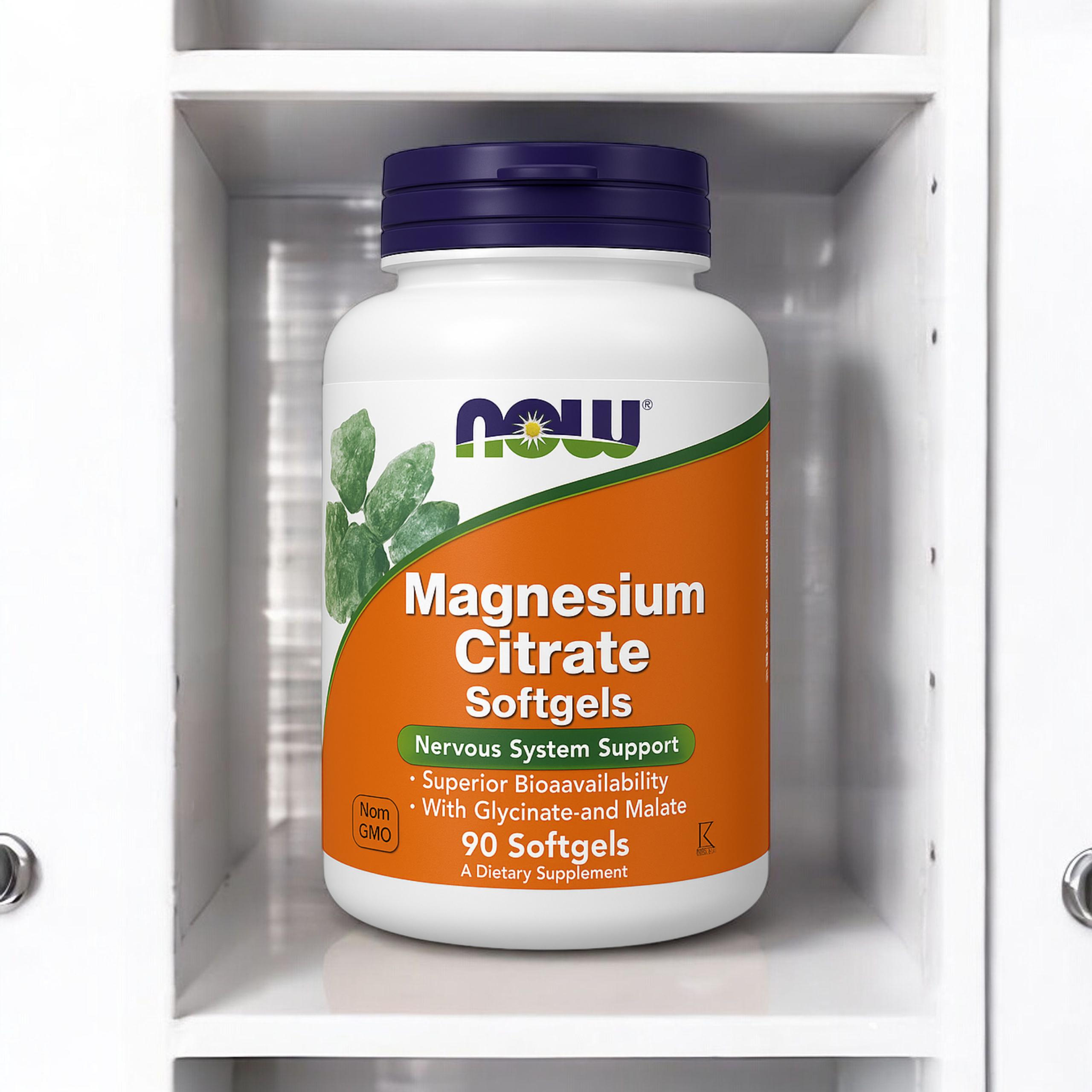 NOW - Magnesium Citrate - 2x 90softgels