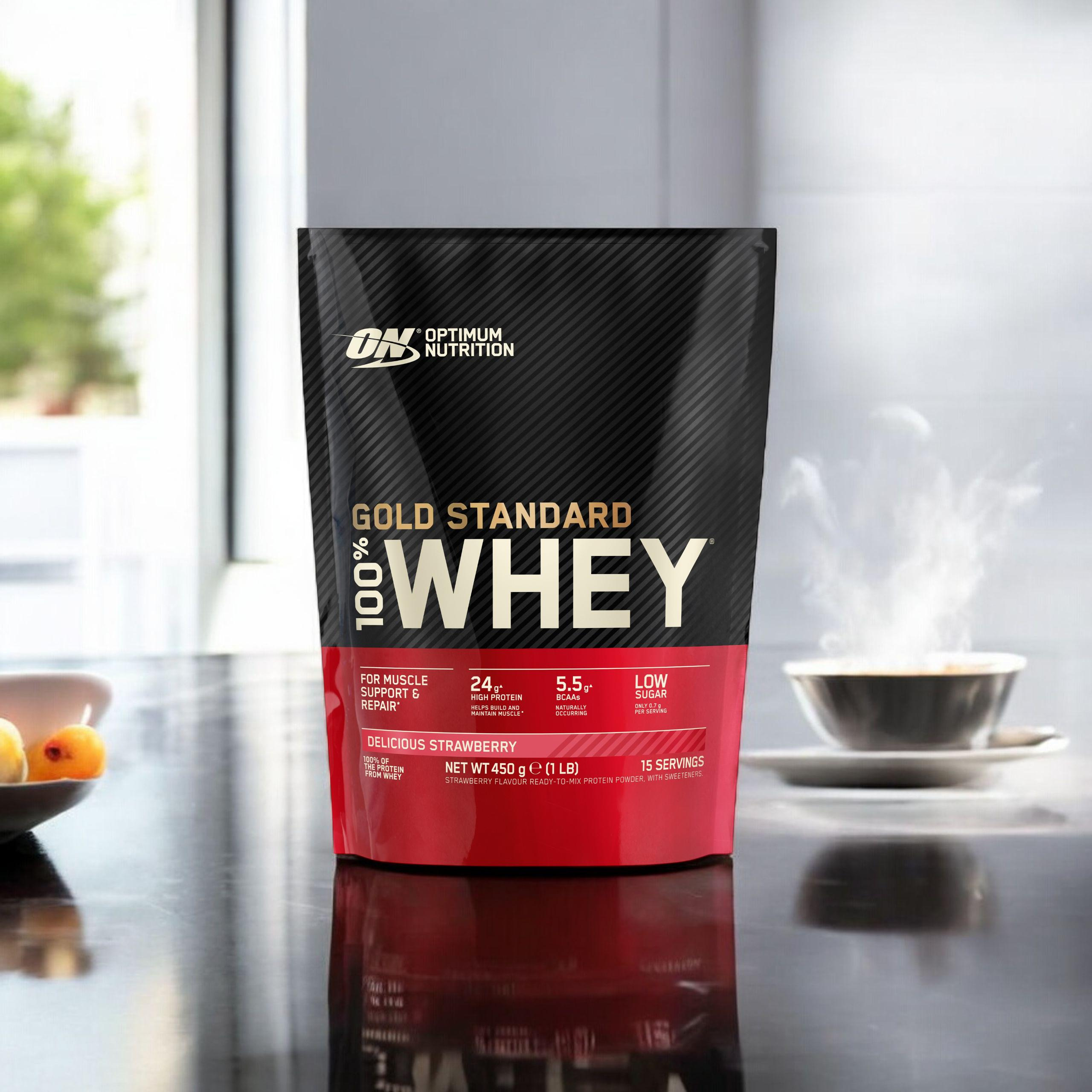 OPTIMUM NUTRITION 100% Whey Gold Standard Bag - 3x 450g