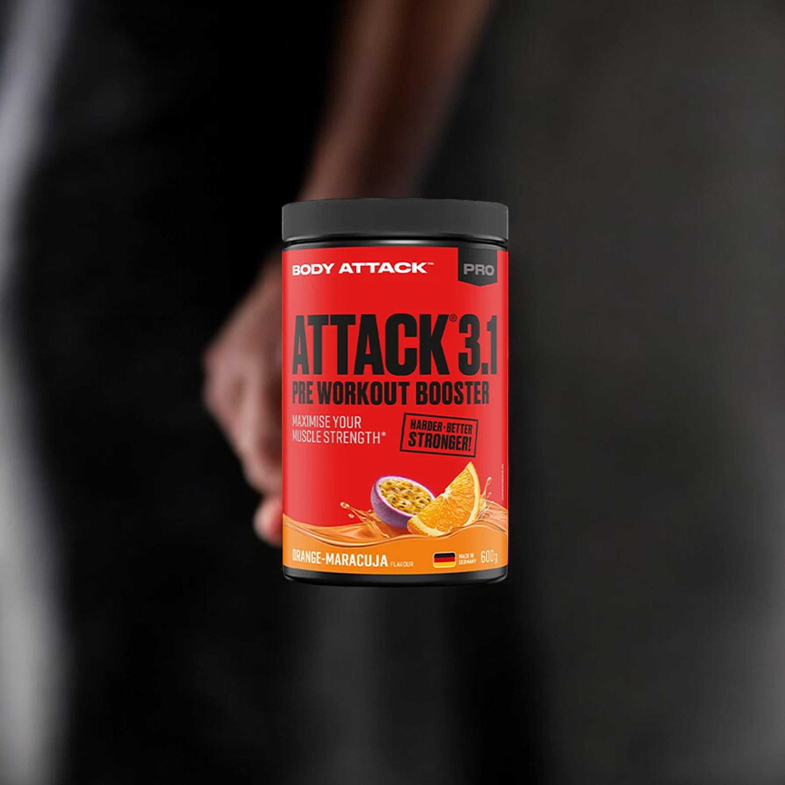 BODY ATTACK Attack 3.1 Pre Workout Booster - 2x 600g