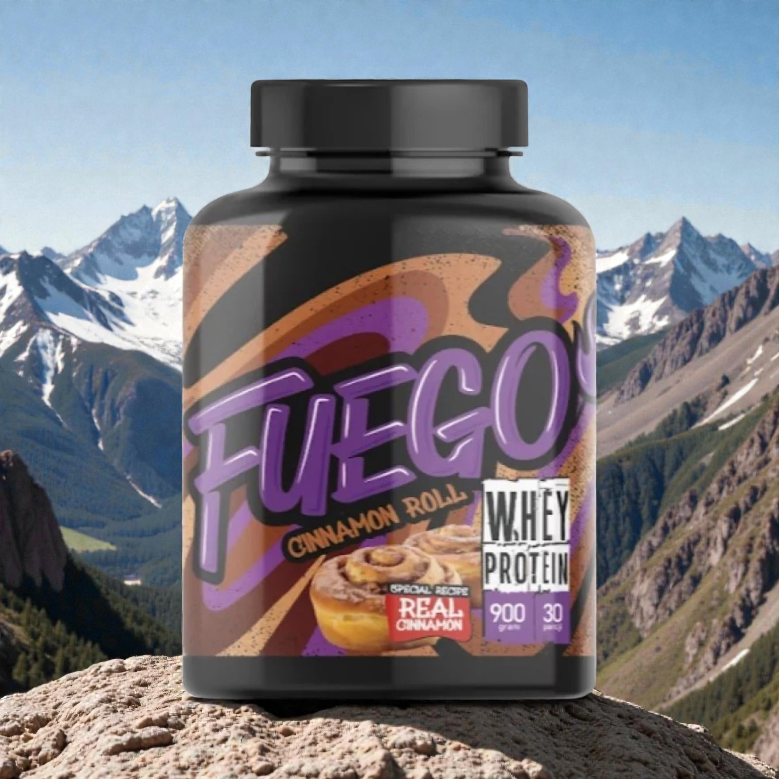 FUEGO - Whey Protein - 2x 900g - Cinnamon Roll