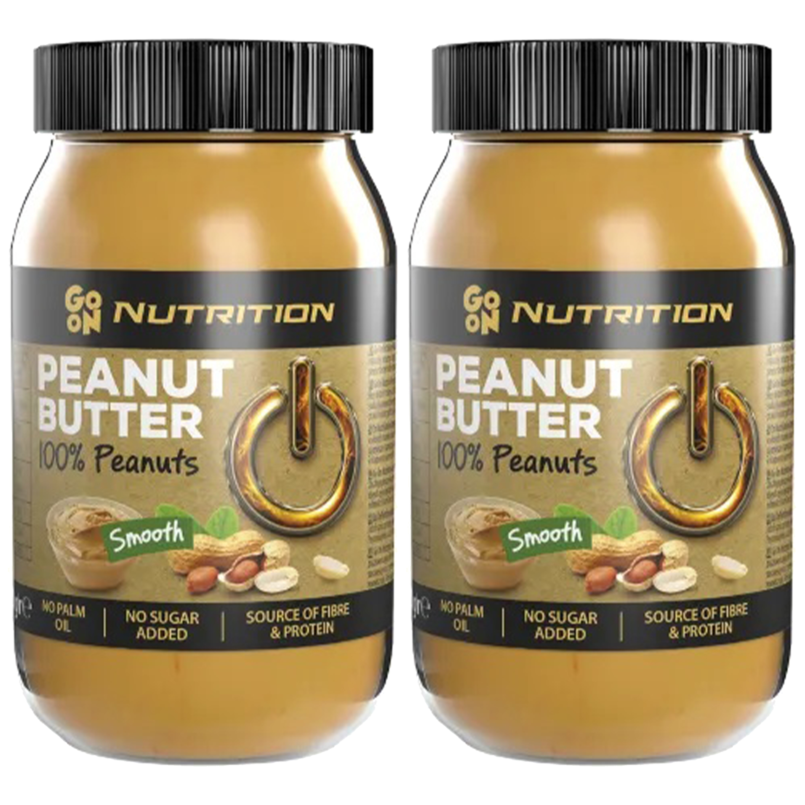 GO ON NUTRITION Peanut Cream 100% Peanuts - 2x 900g - Krem orzechowy