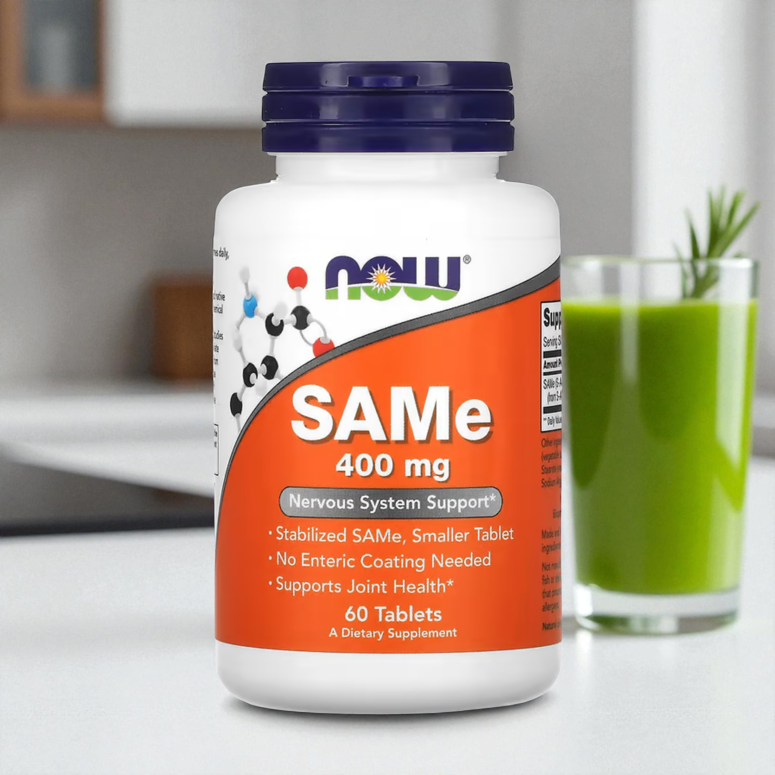 NOW - SAMe S-adenozylo L-metionina - 400mg - 60tabs.