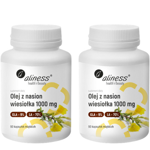 ALINESS - Olej z Nasion Wiesiołka 1000mg - 2x 90caps.